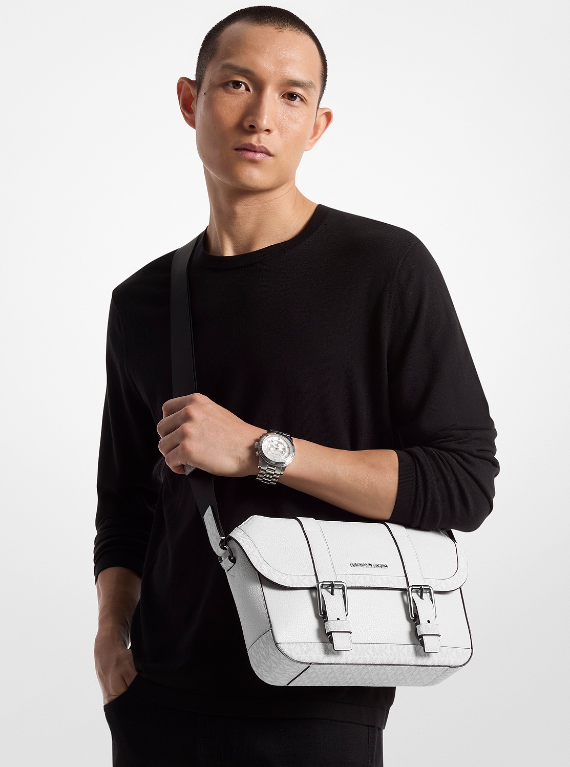 マイケルコース 名刺入れ ブラック 極美品 MICHAEL KORS マイケルコース カードケース 名刺入れ