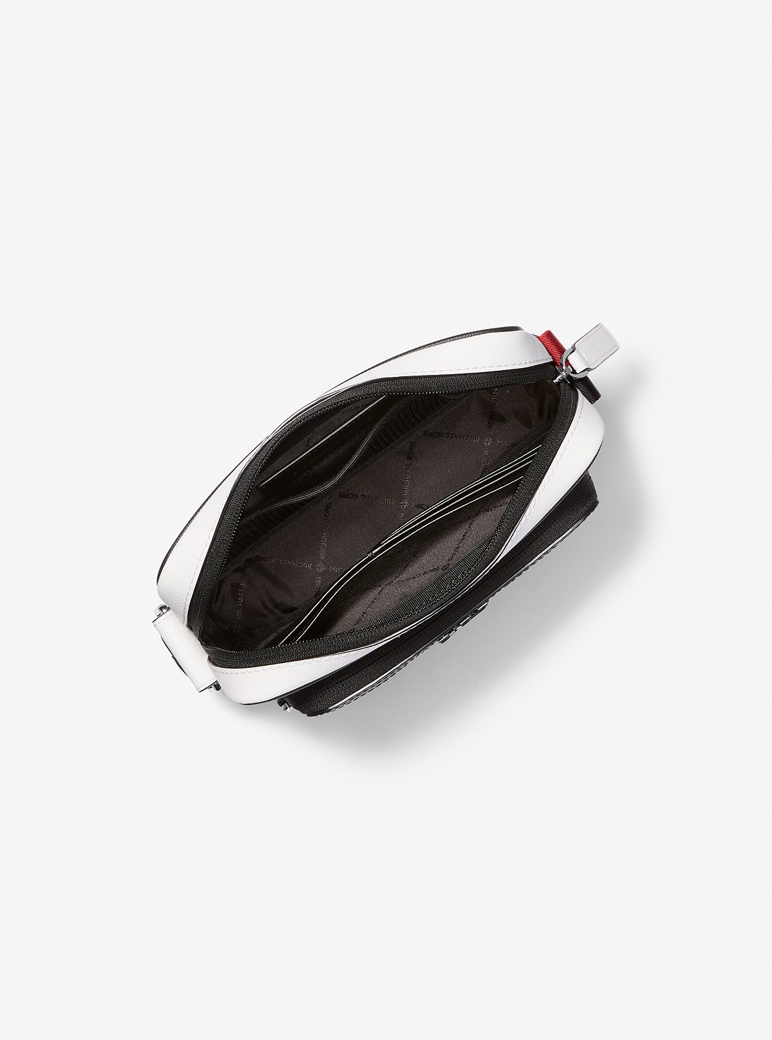 【Michael Kors】リビングトン ストライプロゴ カメラバッグ 公式アウトレット】RIVINGTON ストライプ カメラバッグ - MK