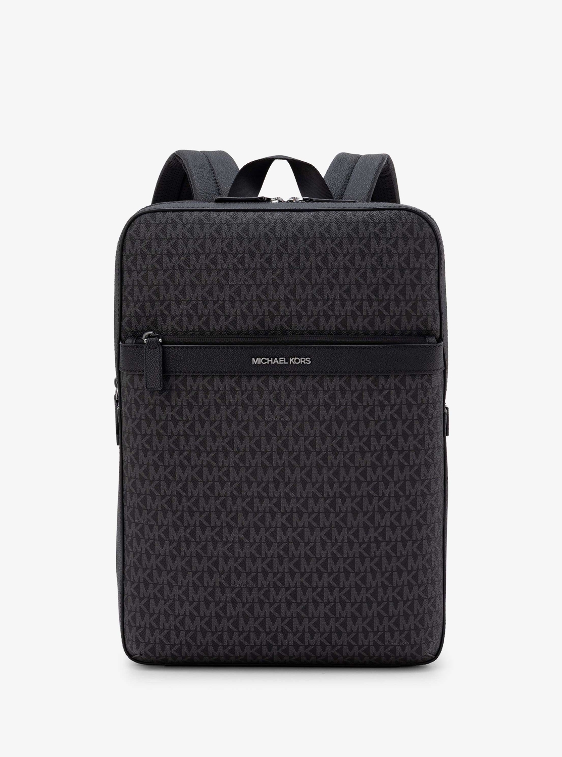 【美品】MICHAEL　KORS シグネチャー　リュック　総柄　メンズ　レザー 美品】MICHAEL KORS シグネチャー リュック 総柄 メンズ レザー