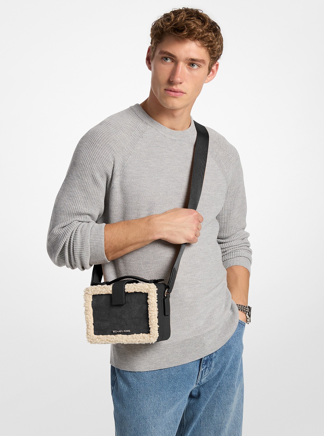 公式アウトレット】COOPER スエード & シェルパ クロスボディ - クロス