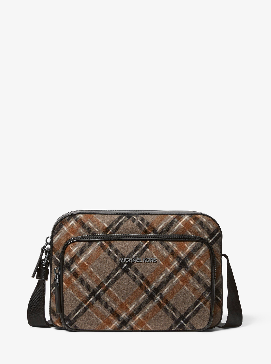 COOPER プレイド ウールブレンド フライトバッグ|マイケル・コース(MICHAEL KORS)公式オンラインアウトレットストア