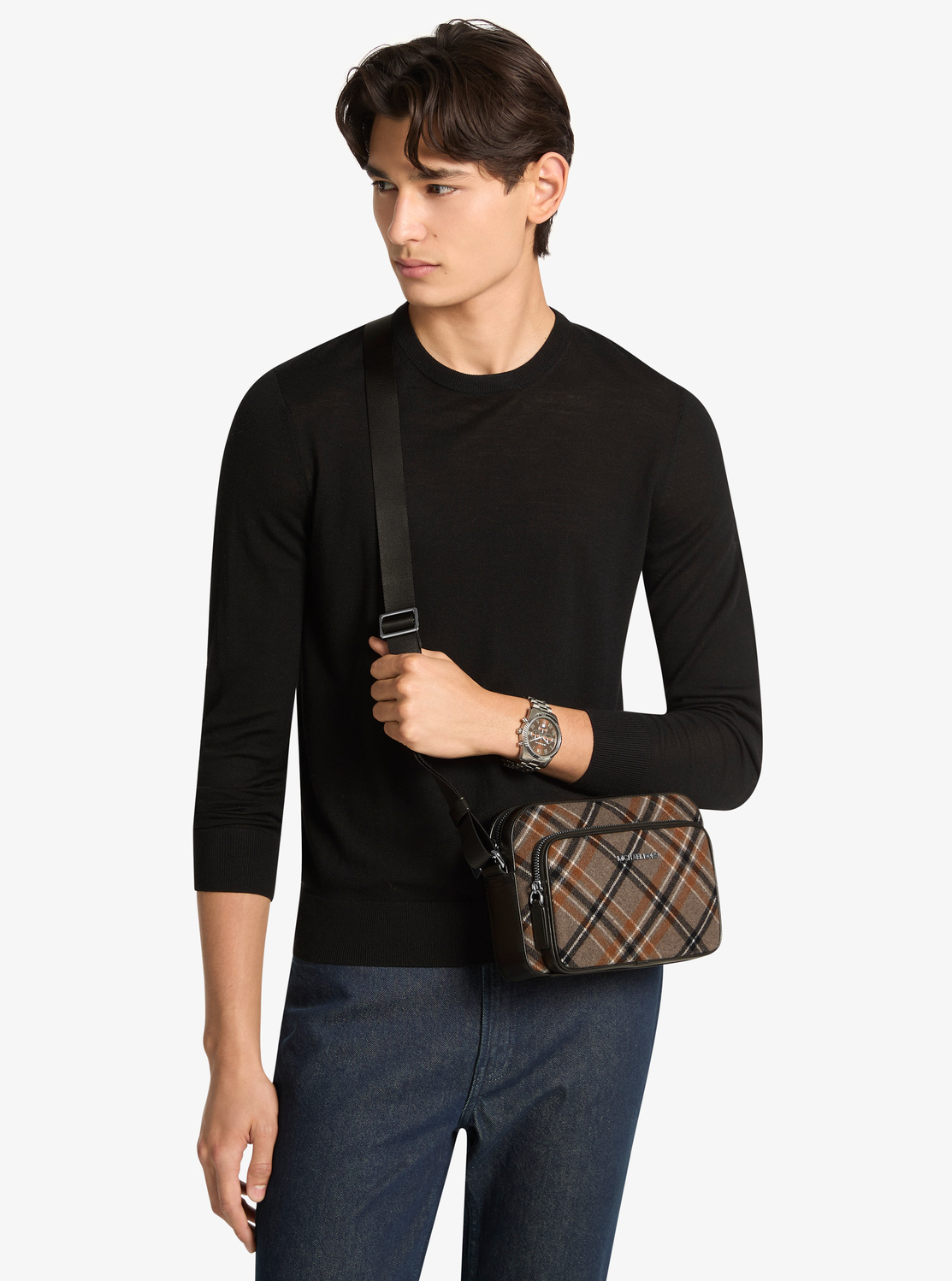 COOPER プレイド ウールブレンド フライトバッグ|マイケル・コース(MICHAEL KORS)公式オンラインアウトレットストア 4