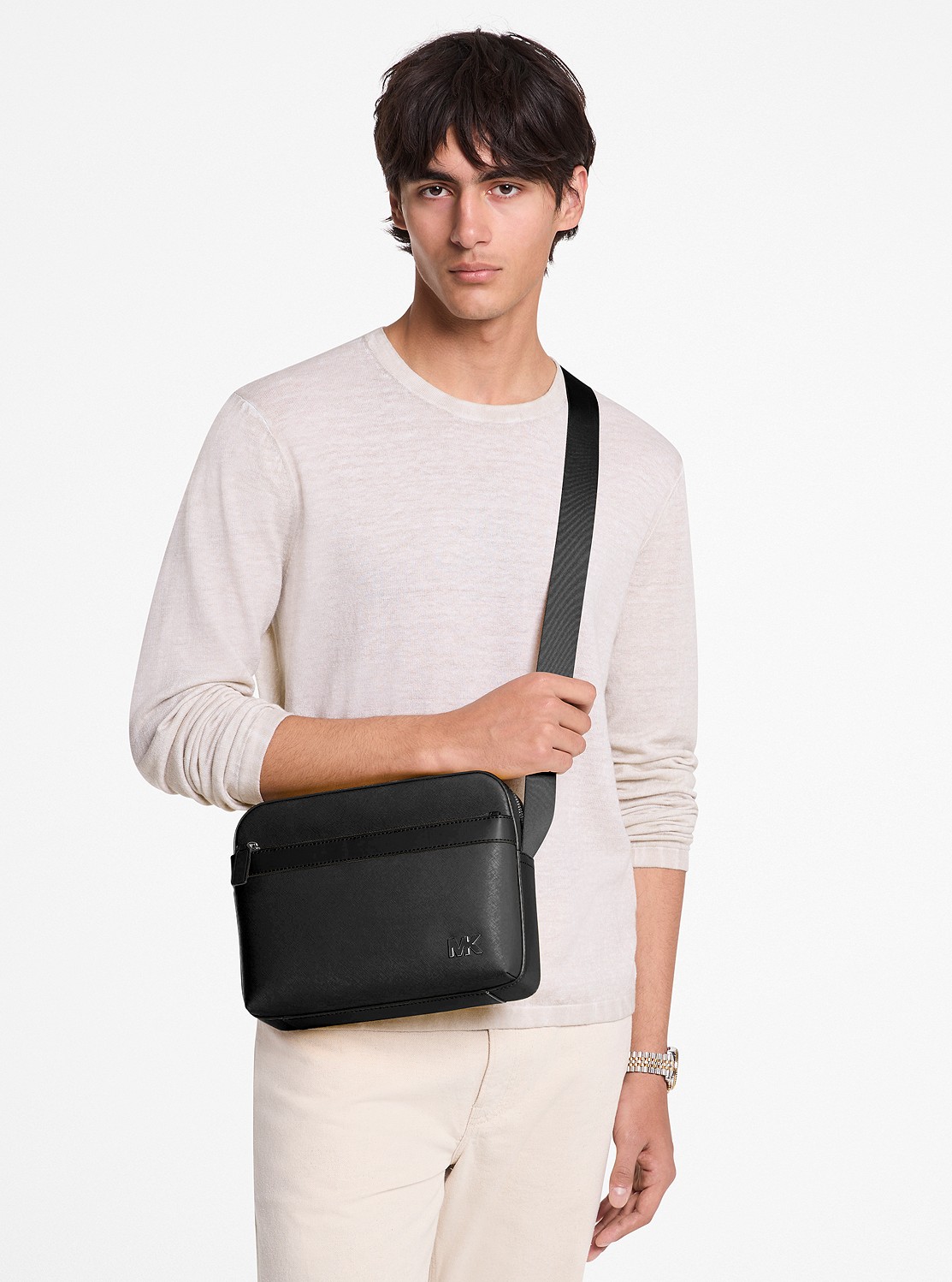 MICHAEL KORS MENS COOPER ユーティリティ クロスボディ 公式アウトレット】COOPER コットン キャンバス ユーティリティ