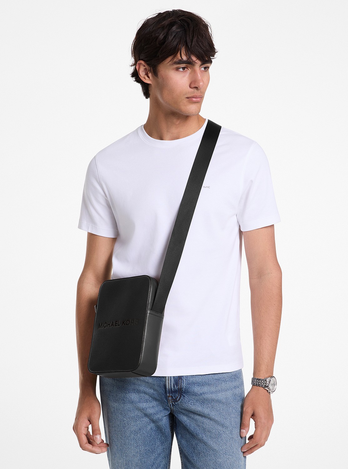 MICHAEL KORS/COOPER エンボス ペブルレザー フライトバッグ 公式アウトレット】COOPER エンボス ペブルレザー フライト