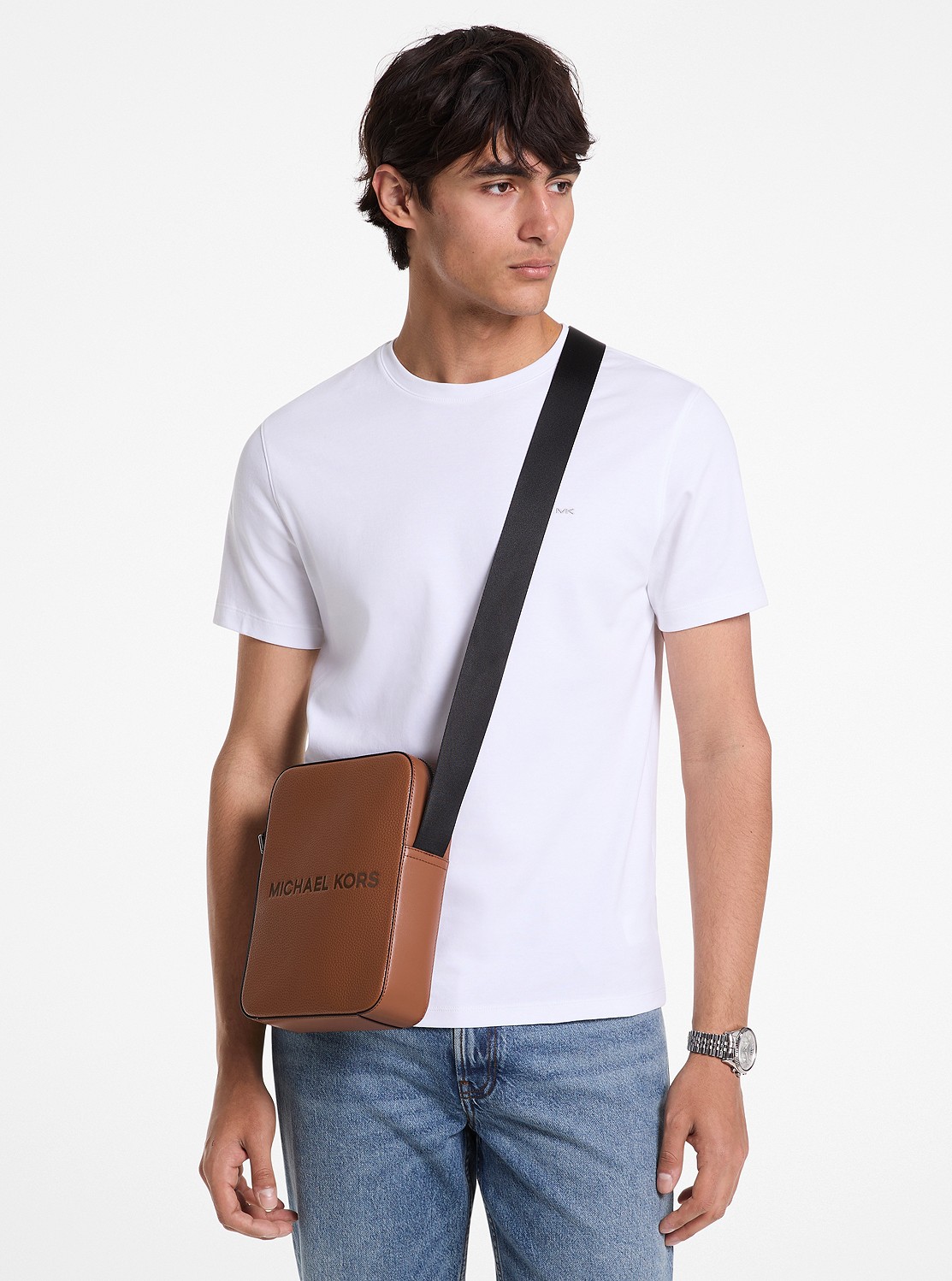 マイケルコース COOPER エンボス ペブルレザー フライトバッグ MICHAEL KORS｜COOPER エンボス ペブルレザー フライトバッグ