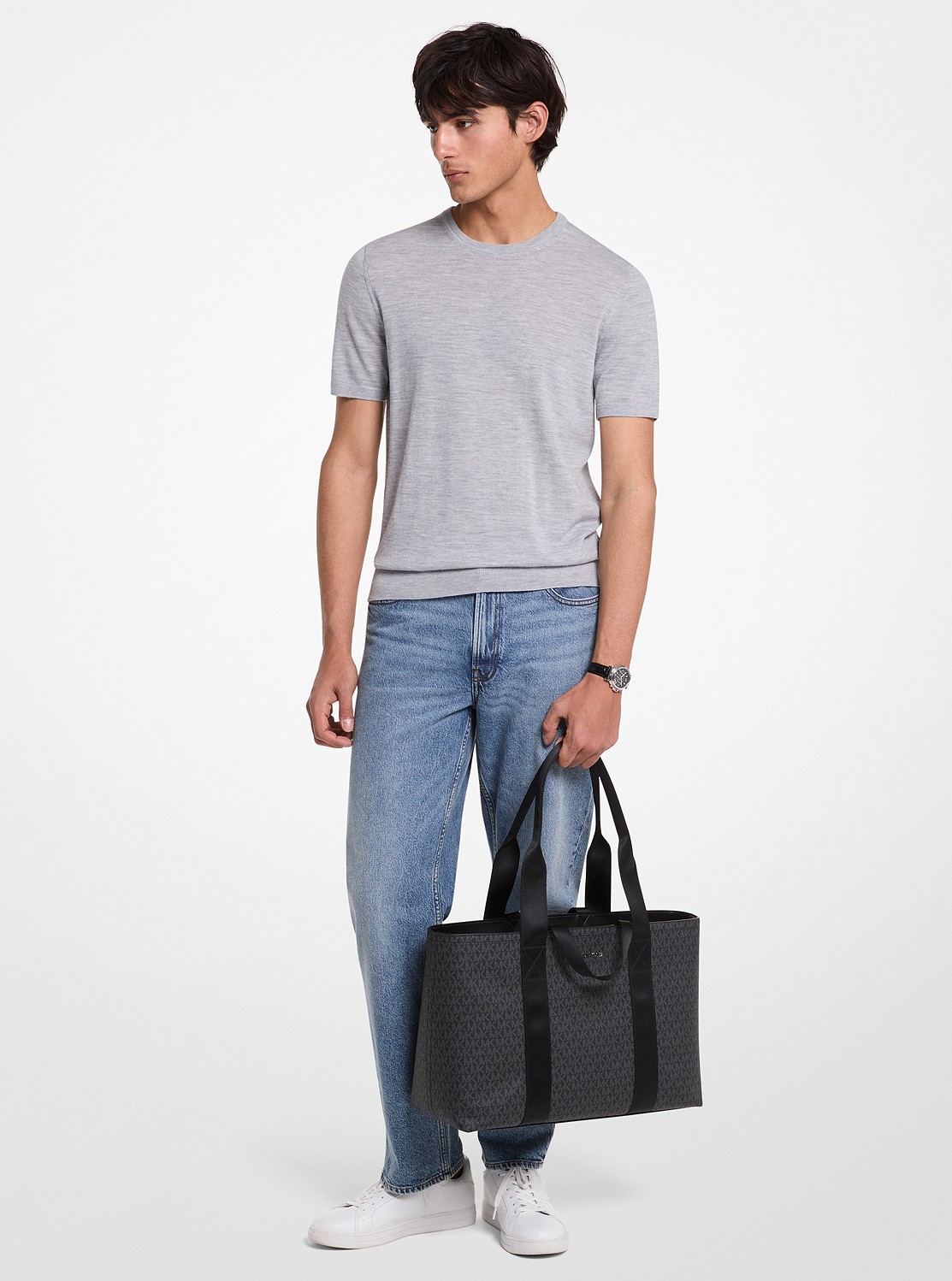 MICHAEL KORS グレー ビジネスバッグ 公式】A4サイズ 通勤(ビジネス)・通学バッグ | マイケル・コース