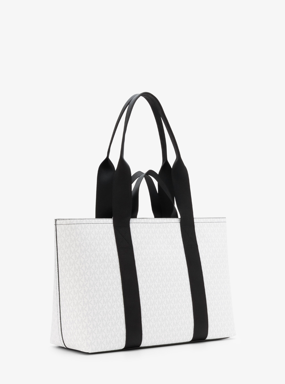 ★美品★ MICHAEL KORS PVC トートバッグ シグネチャー ビジネス ✨極美品✨マイケルコース バイカラーシグネチャーPVCトート
