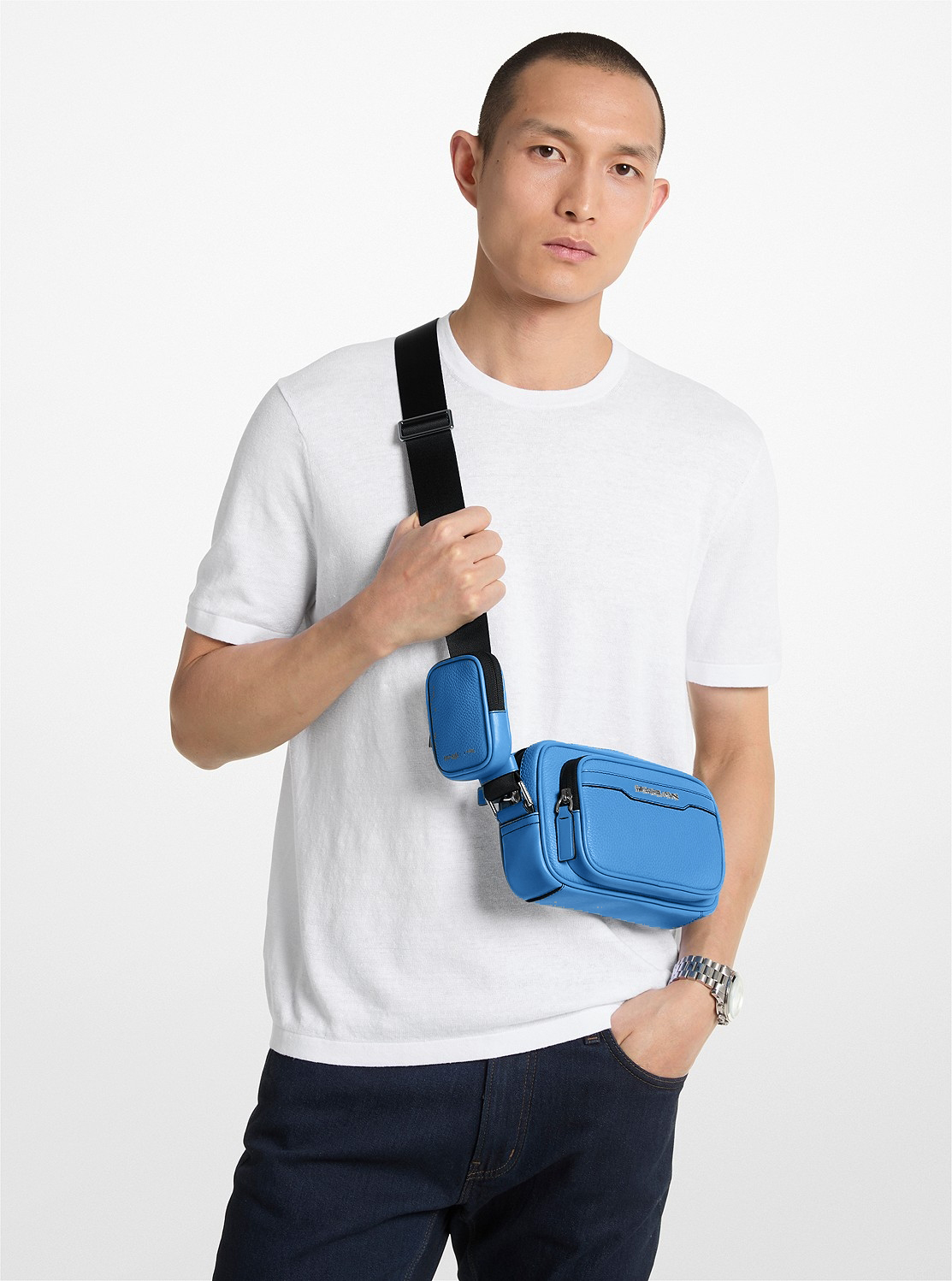【Michael Kors】COOPER ダブルジップ カメラバッグ ポーチ 公式アウトレット】【特別価格】COOPER ダブルジップ カメラ