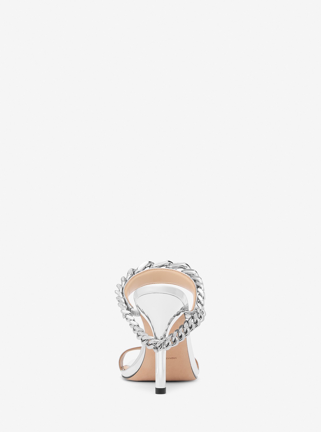 BIANCA エンベリッシュ メタリック レザー サンダル