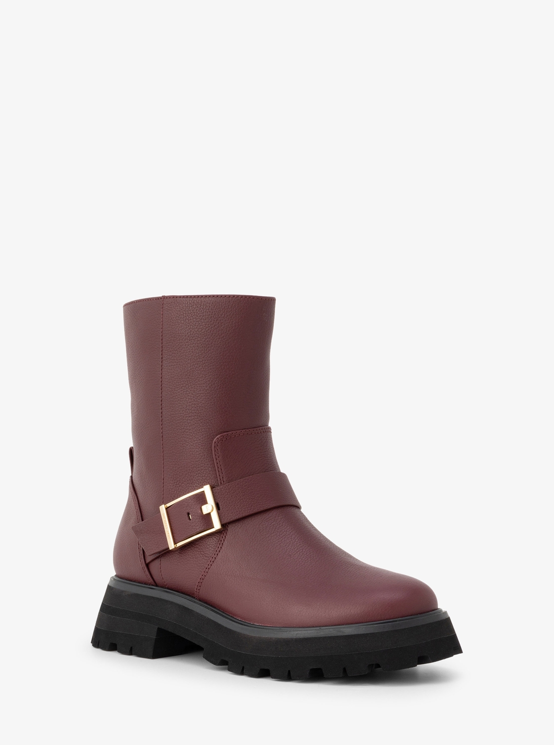 MICHAEL KORS ブラック プラットフォームブーツ MICHAEL KORS ブーツ PARKER レザー コンバットブーツ