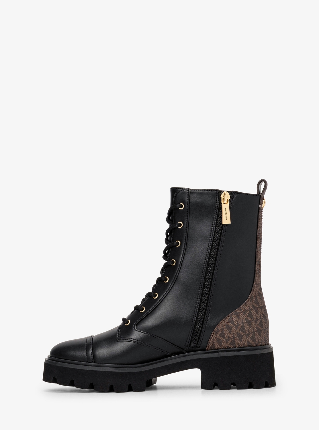 早期限定【新品】マイケルコース　ブーツ 公式アウトレット】WEISS コンバット ブーティ - ブーツ|マイケル