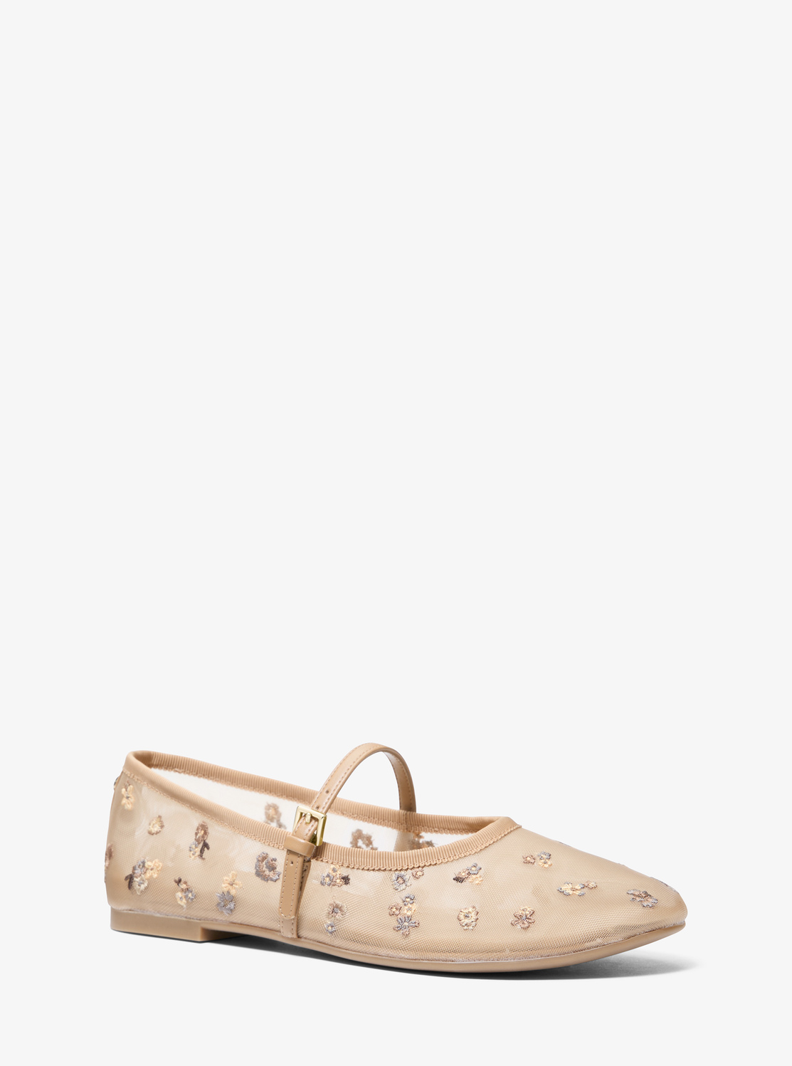 PHOEBE エンブリッシュ メッシュ バレエシューズ