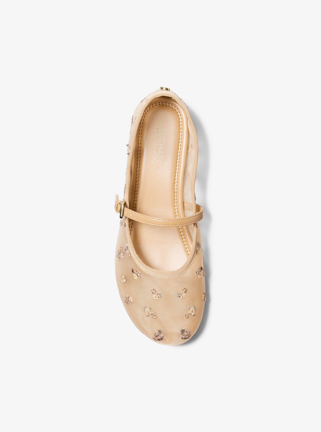 PHOEBE エンブリッシュ メッシュ バレエシューズ