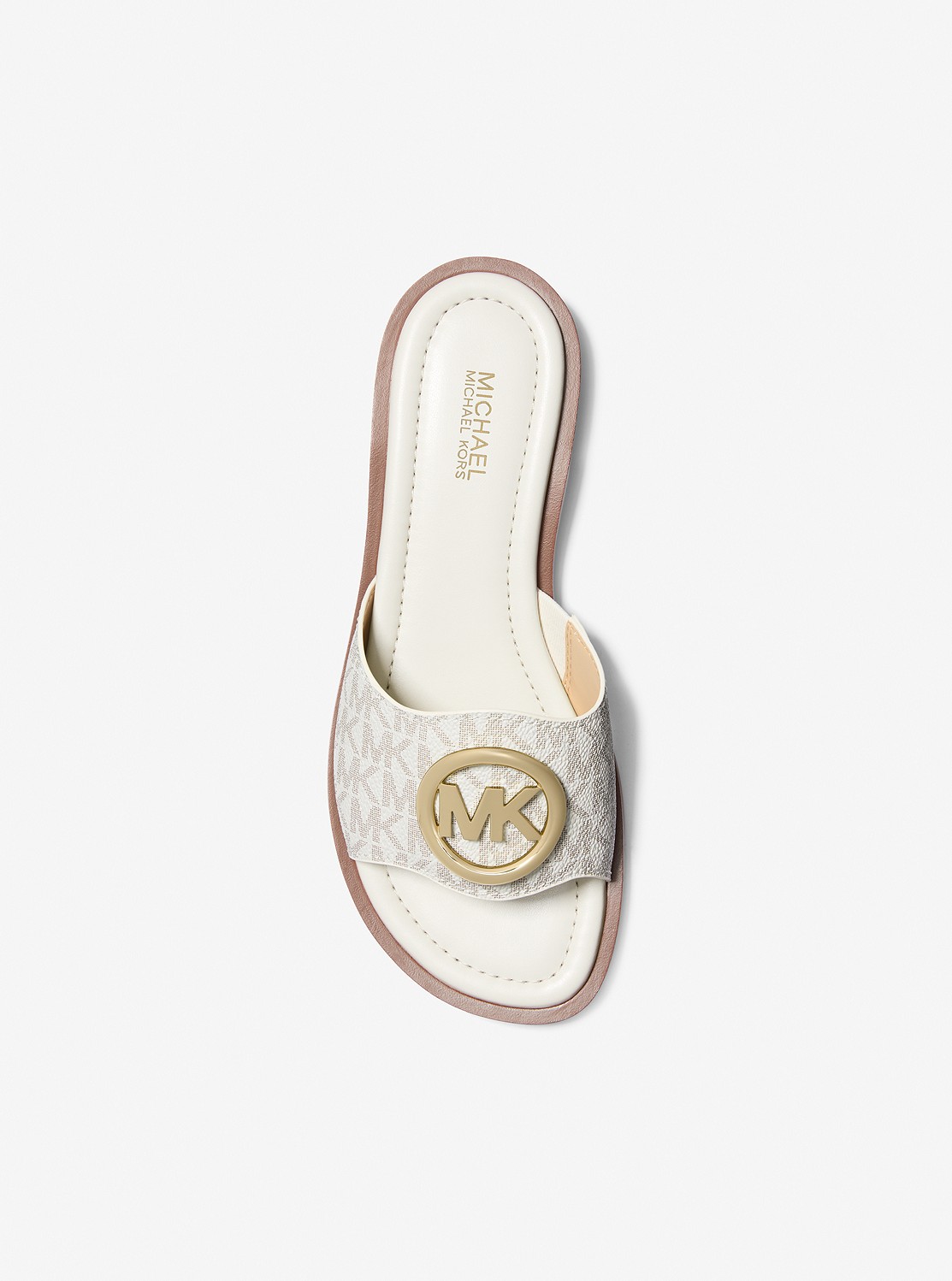【★Michael Kors★】HANNAH スライド サンダル Hannah Signature Logo Slide Sandal | Michael Kors [US]