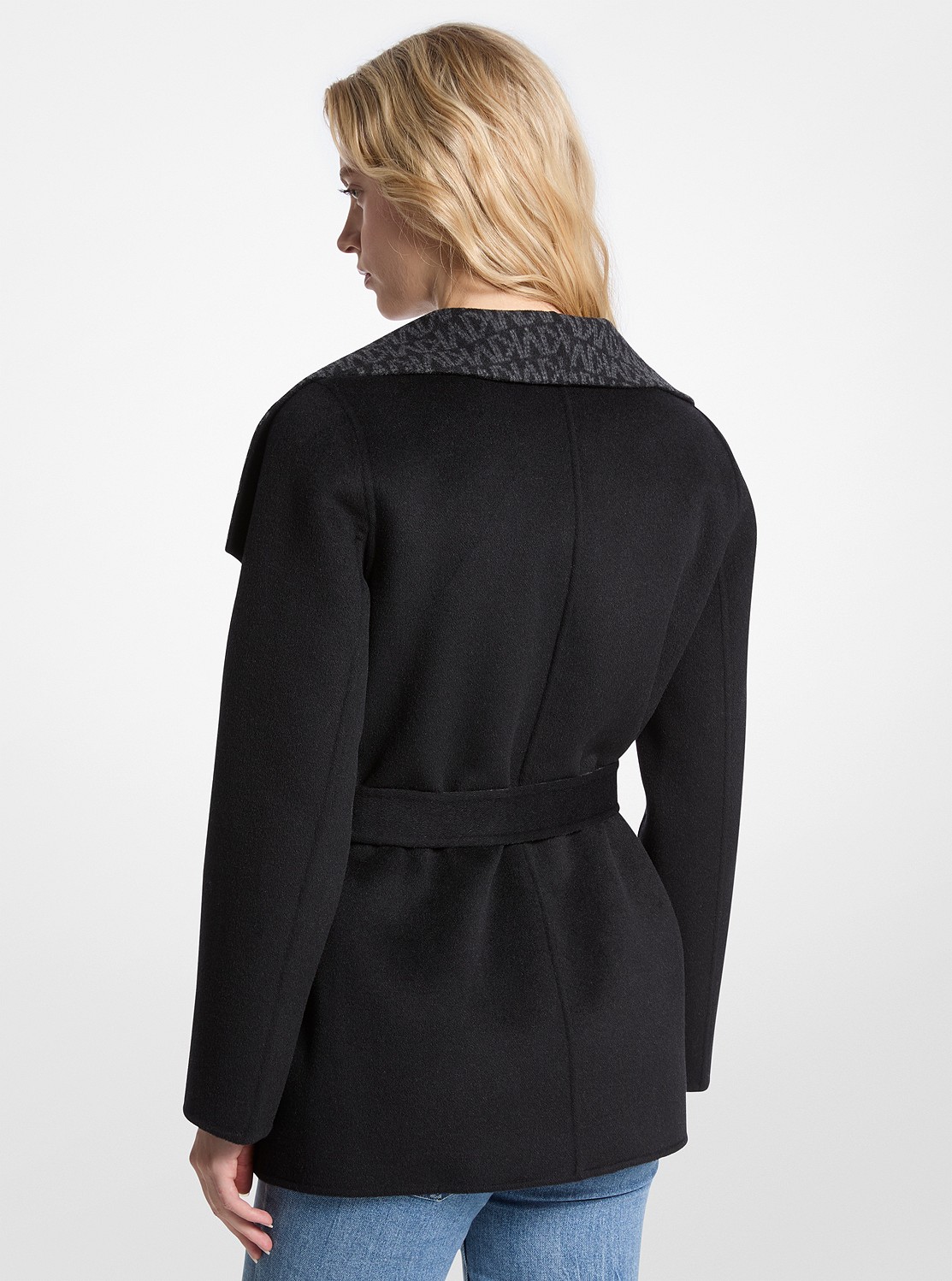 公式アウトレット】ウール ラップ ウィズ ベルト - アウター(コート