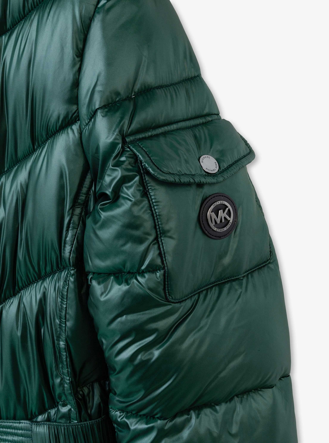 MICHAEL KORS ファートリム パーカー ダウンジャケット 黒