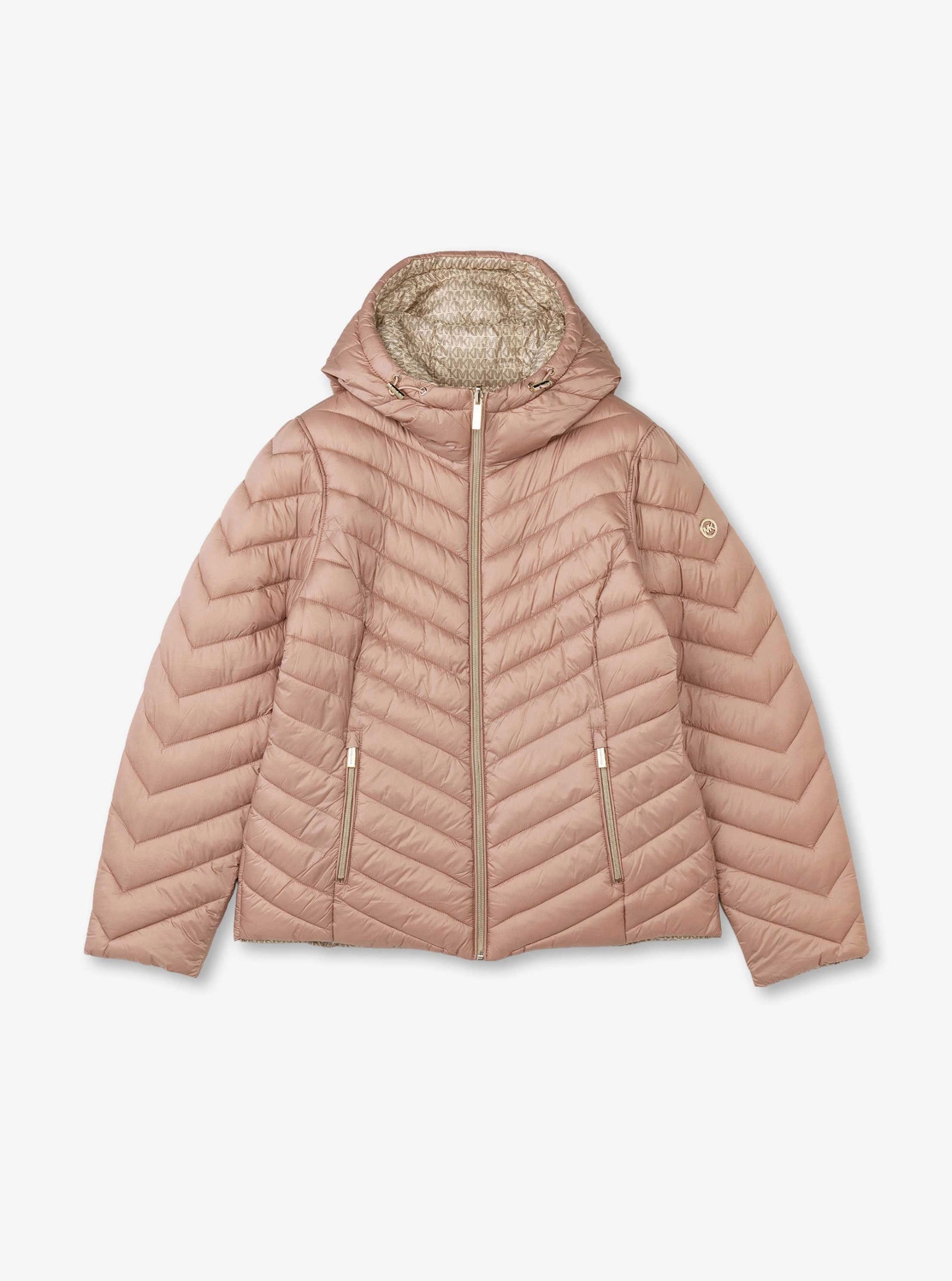 Michael Kors ロゴ入りジャケット MICHAEL KORS（マイケルコース）の「ロゴテープ ダウン パファー