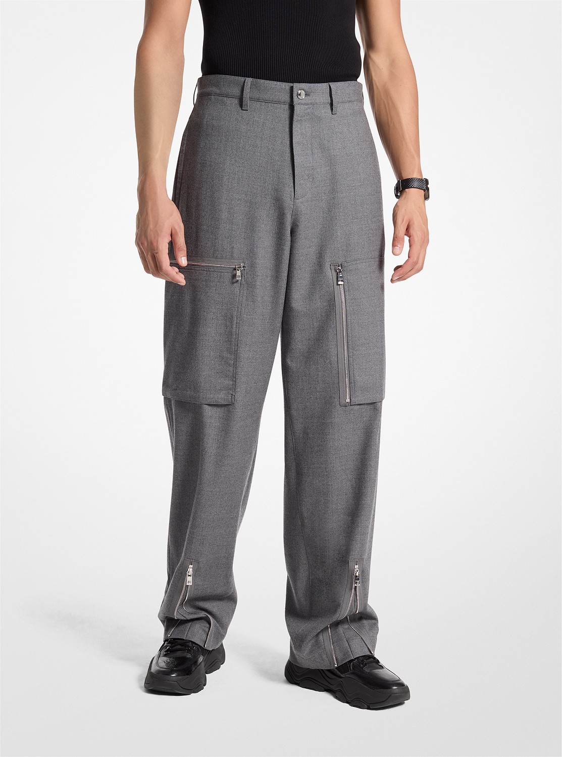 パンツ Michael By Michael Kors Cargo Pants Cotton Poplin Zip Cargo Pants | Michael Kors [US]