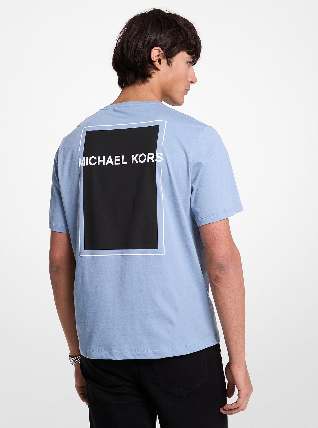 MICHAEL KORS MENS グラフィック ロゴ コットン Tシャツ 公式アウトレット】グラフィック ロゴ コットン Tシャツ
