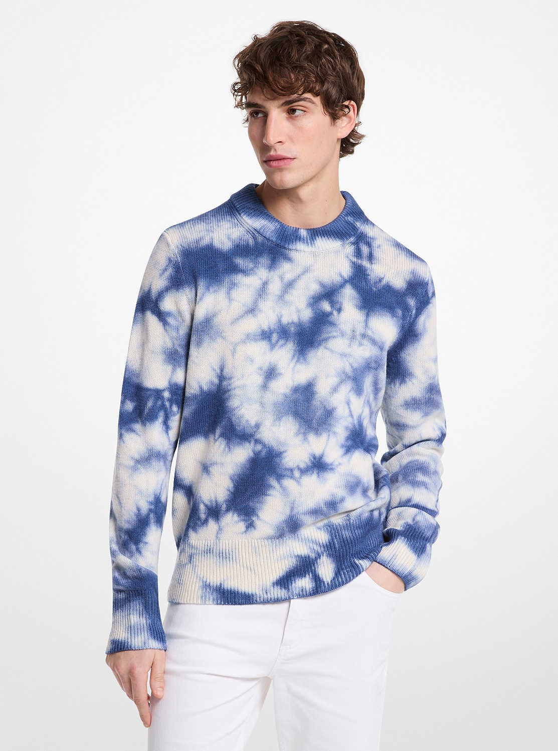 タイダイ ウール & カシミア クルーネック セーター