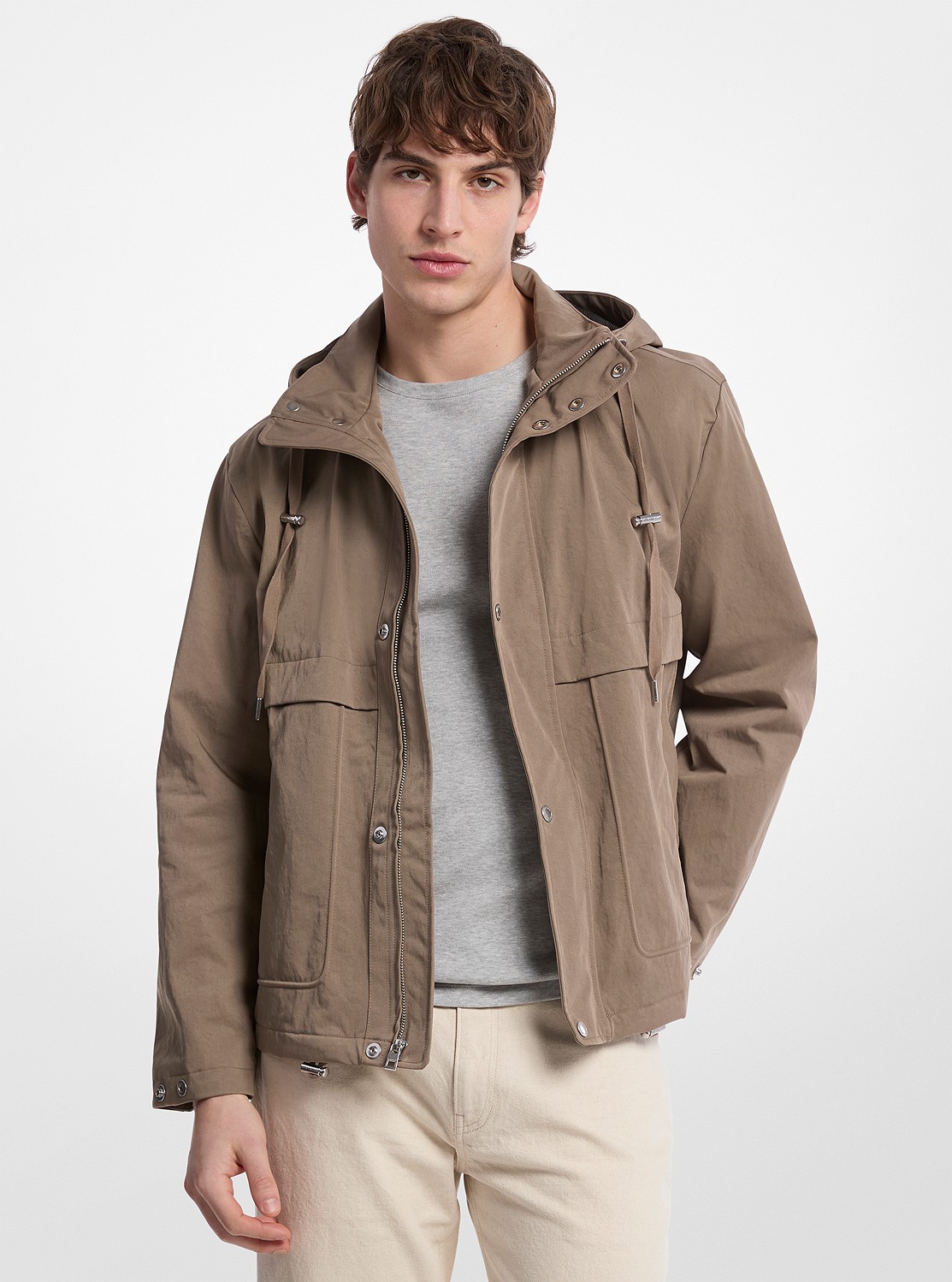 ナイロン ツイル ウィンドブレーカー ジャケット