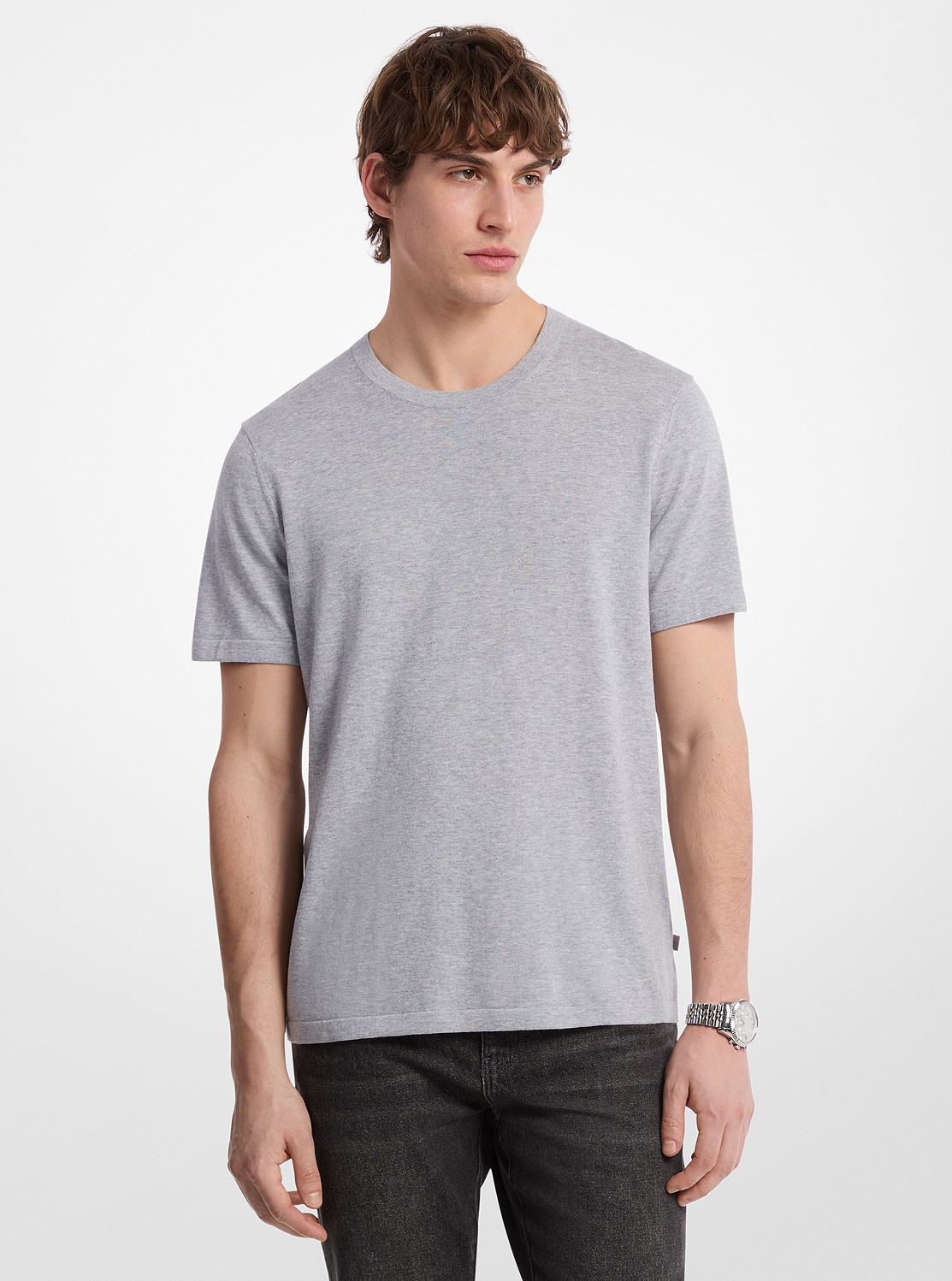 コットン ショートスリーブ セーター