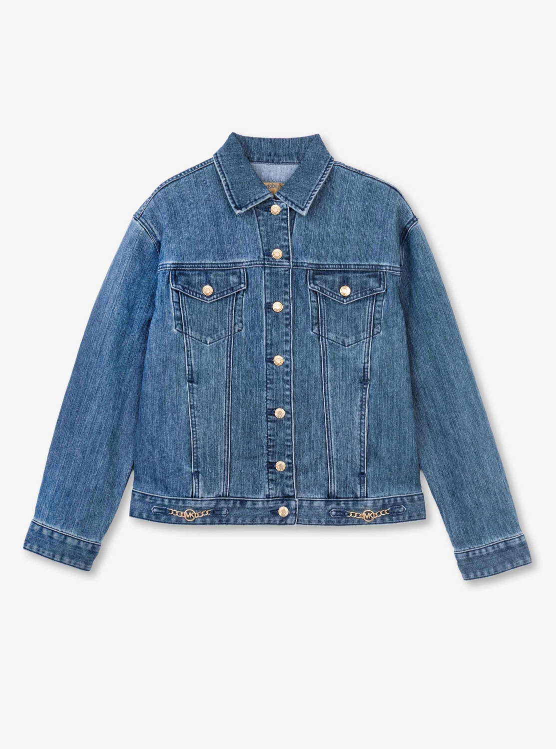 公式アウトレット】デニム ジャケット ウィズ MK CHARM - アウター