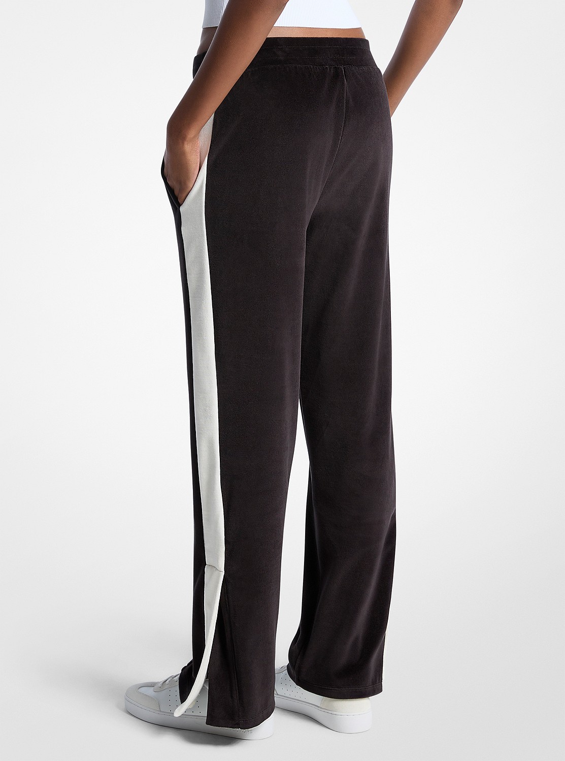 公式アウトレット】ベロア ワイドレッグ トラックパンツ - スカート