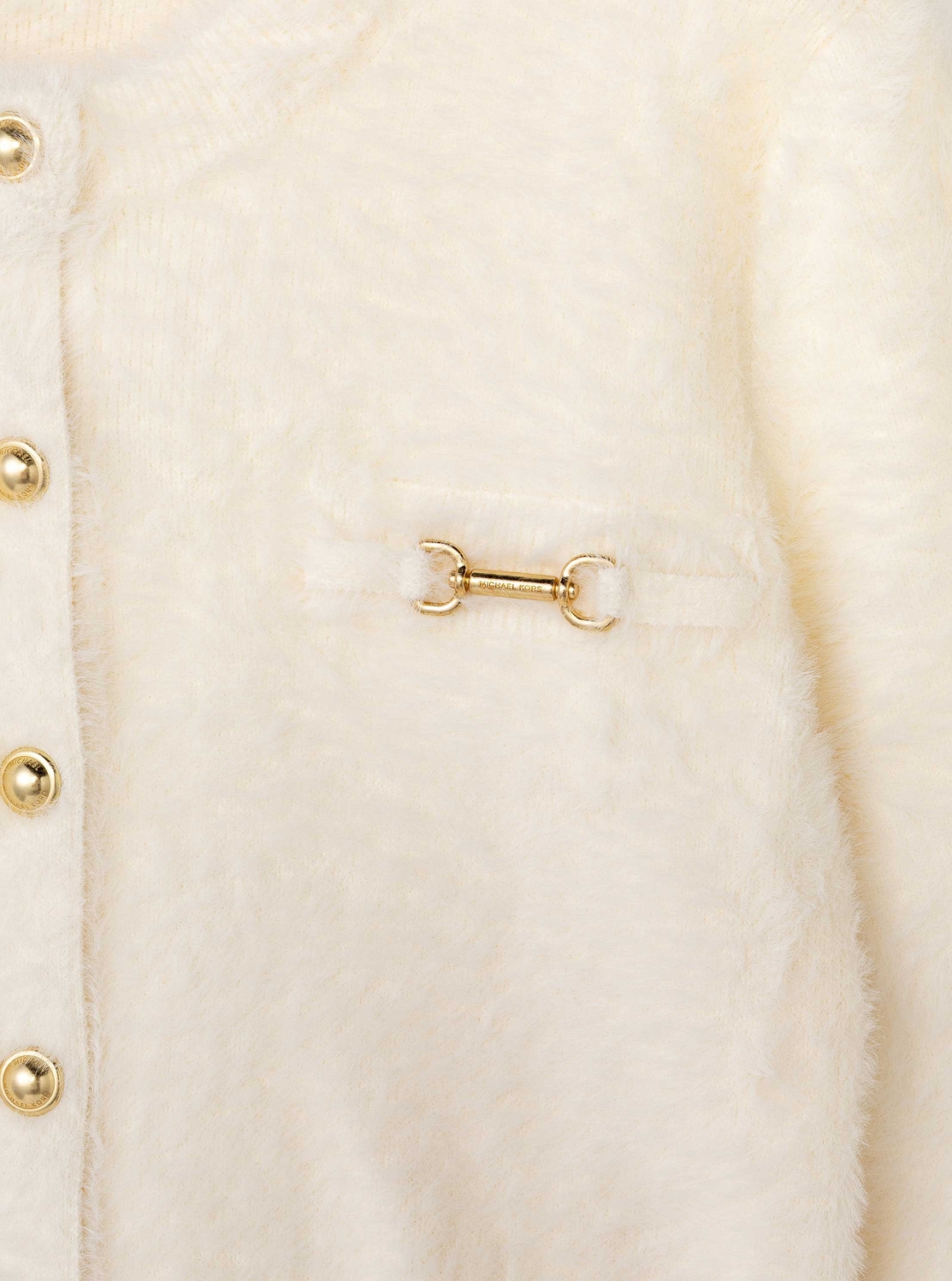 フェザー テクスチャー カーディガン