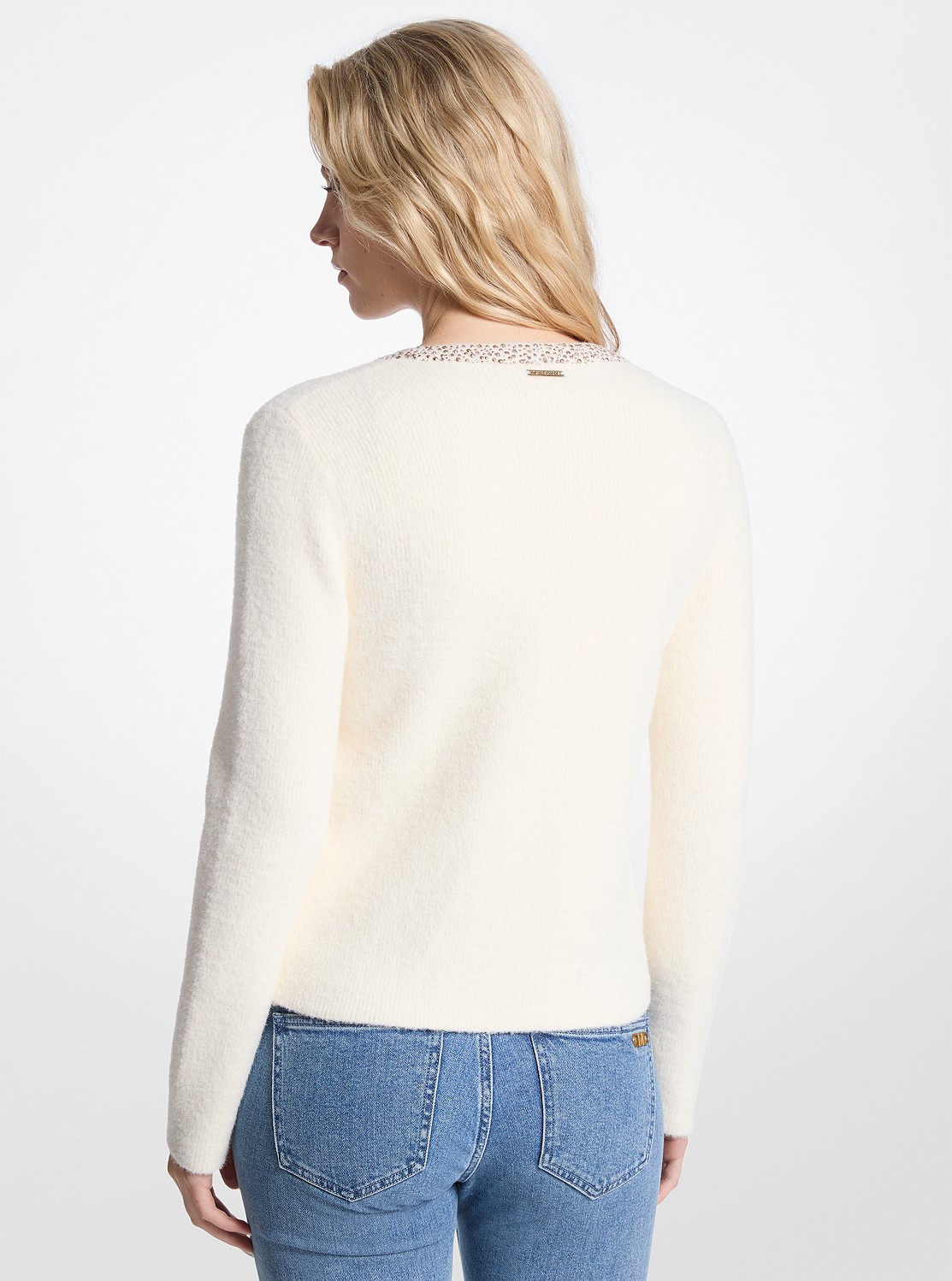 ジェムトリム クルーネック カーディガン