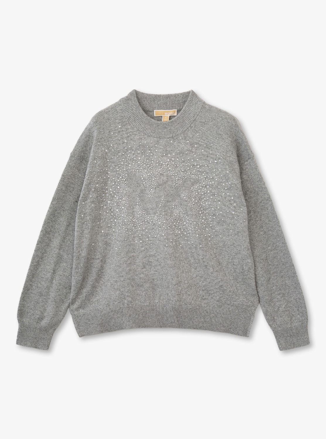 公式アウトレット】MKラインストーンロゴ クルーネック セーター
