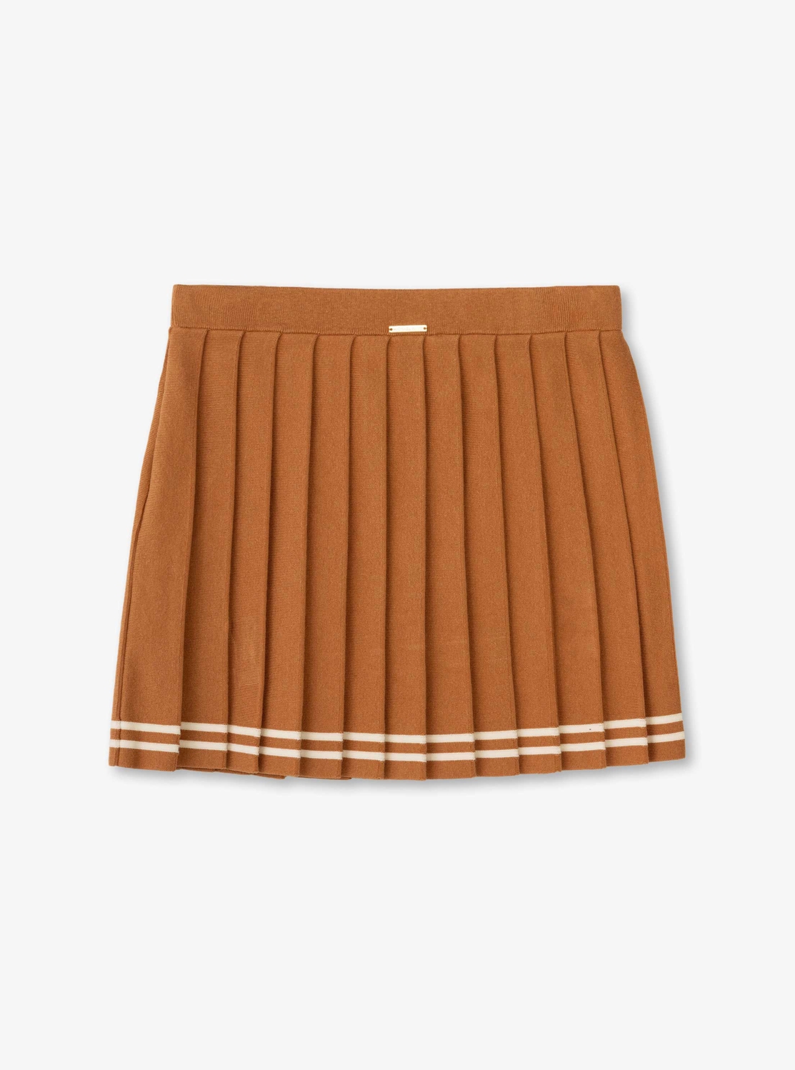 ストライプ ヘム プリーツ スカート