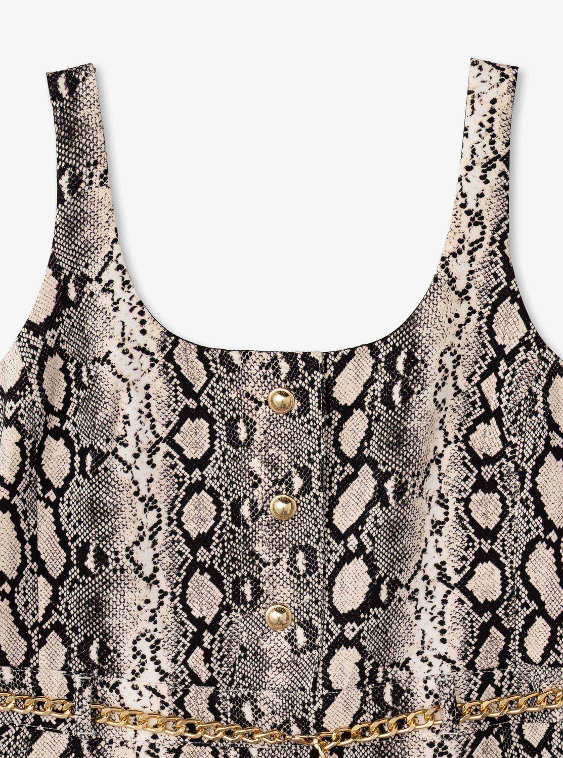 スクープネック ミニドレス