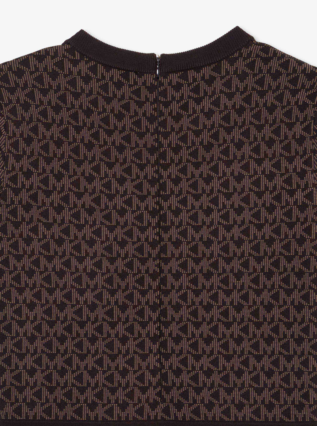 ロゴ ジャカード プリーツ ミニドレス