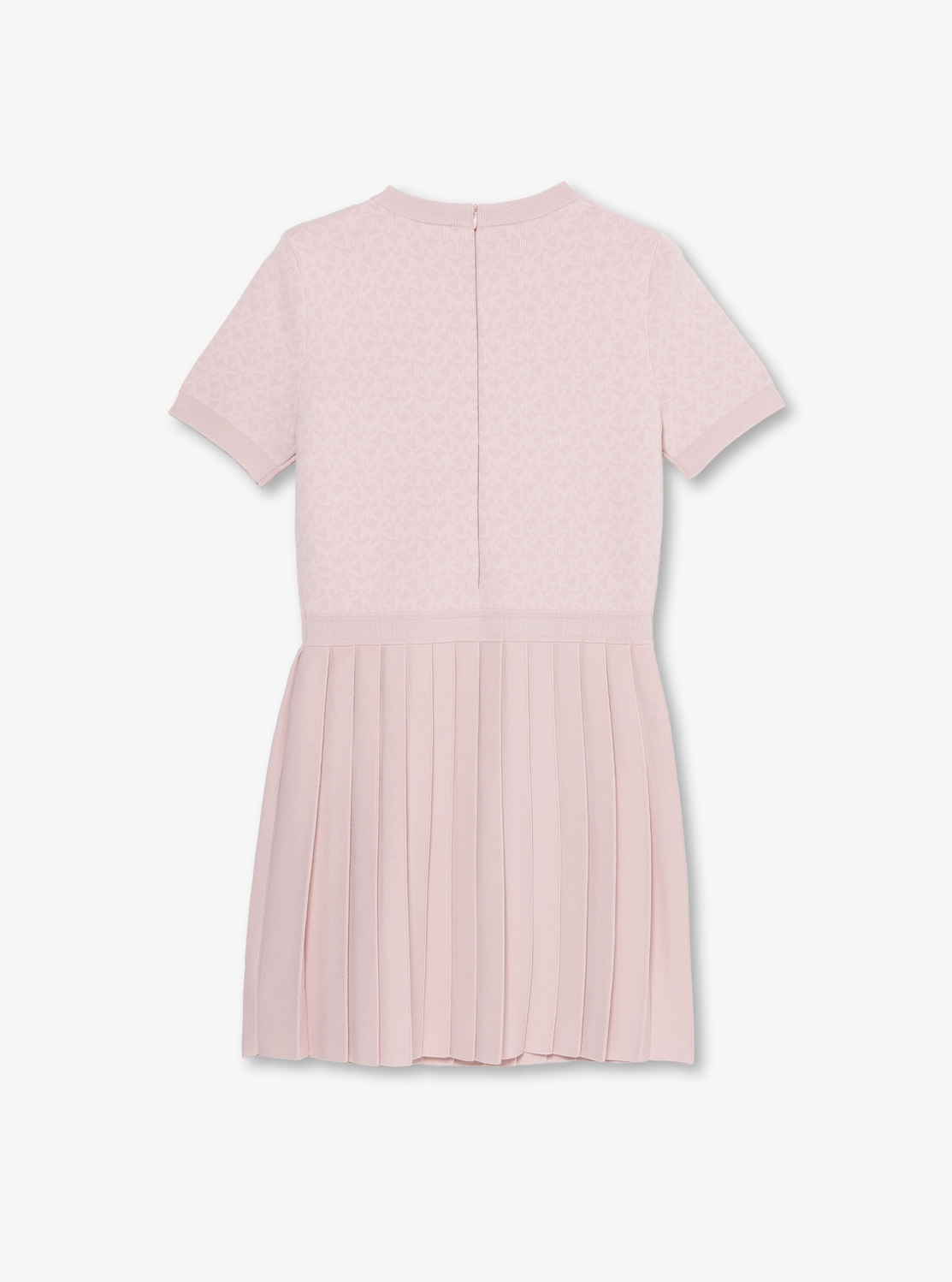 ロゴ ジャカード プリーツ ミニドレス
