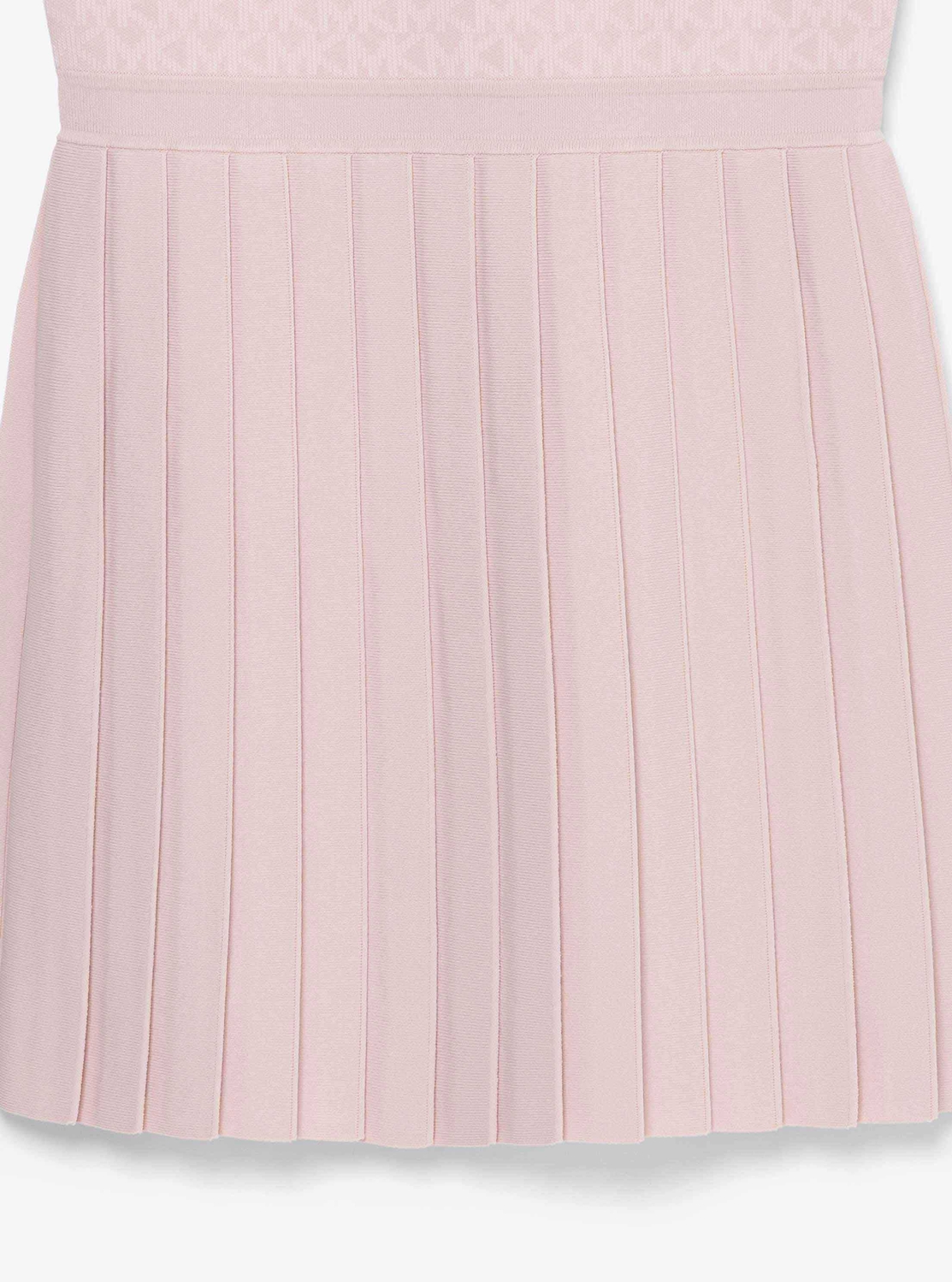 ロゴ ジャカード プリーツ ミニドレス