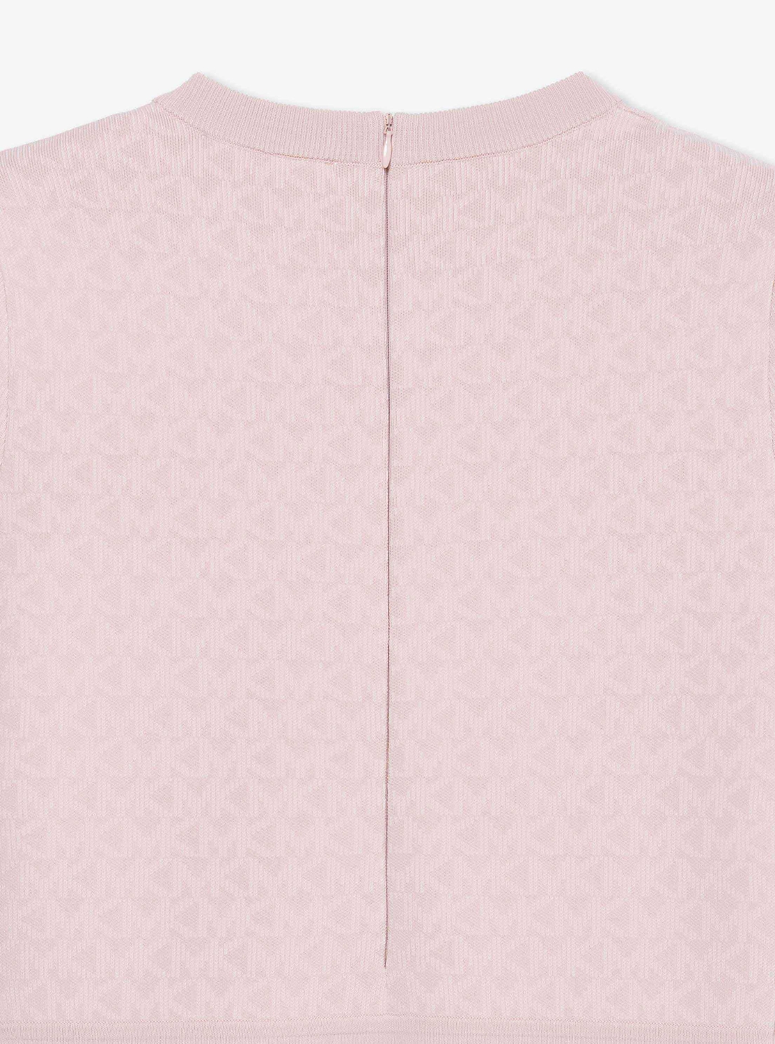 ロゴ ジャカード プリーツ ミニドレス