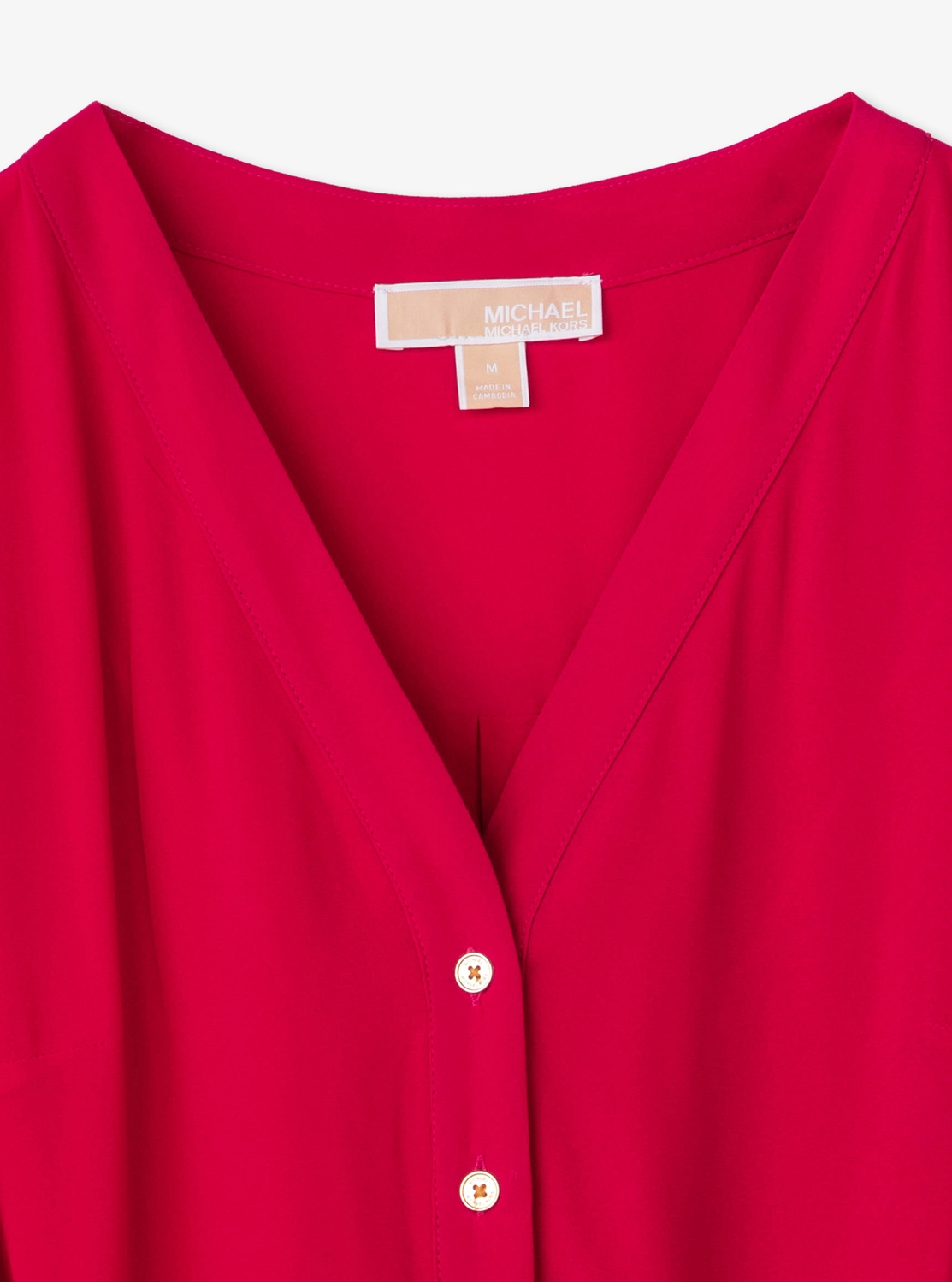 ソリッド プリーツ ロングスリーブ ミディ ドレス