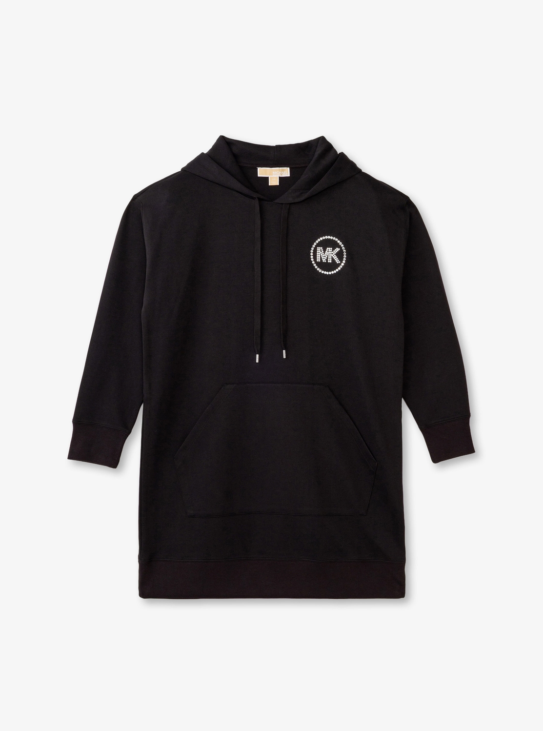 ラインストーン ロゴ フーディー ドレス