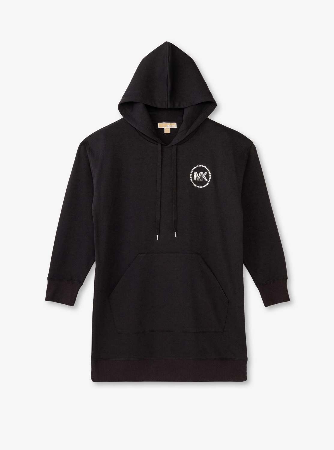 ラインストーン ロゴ フーディー ドレス