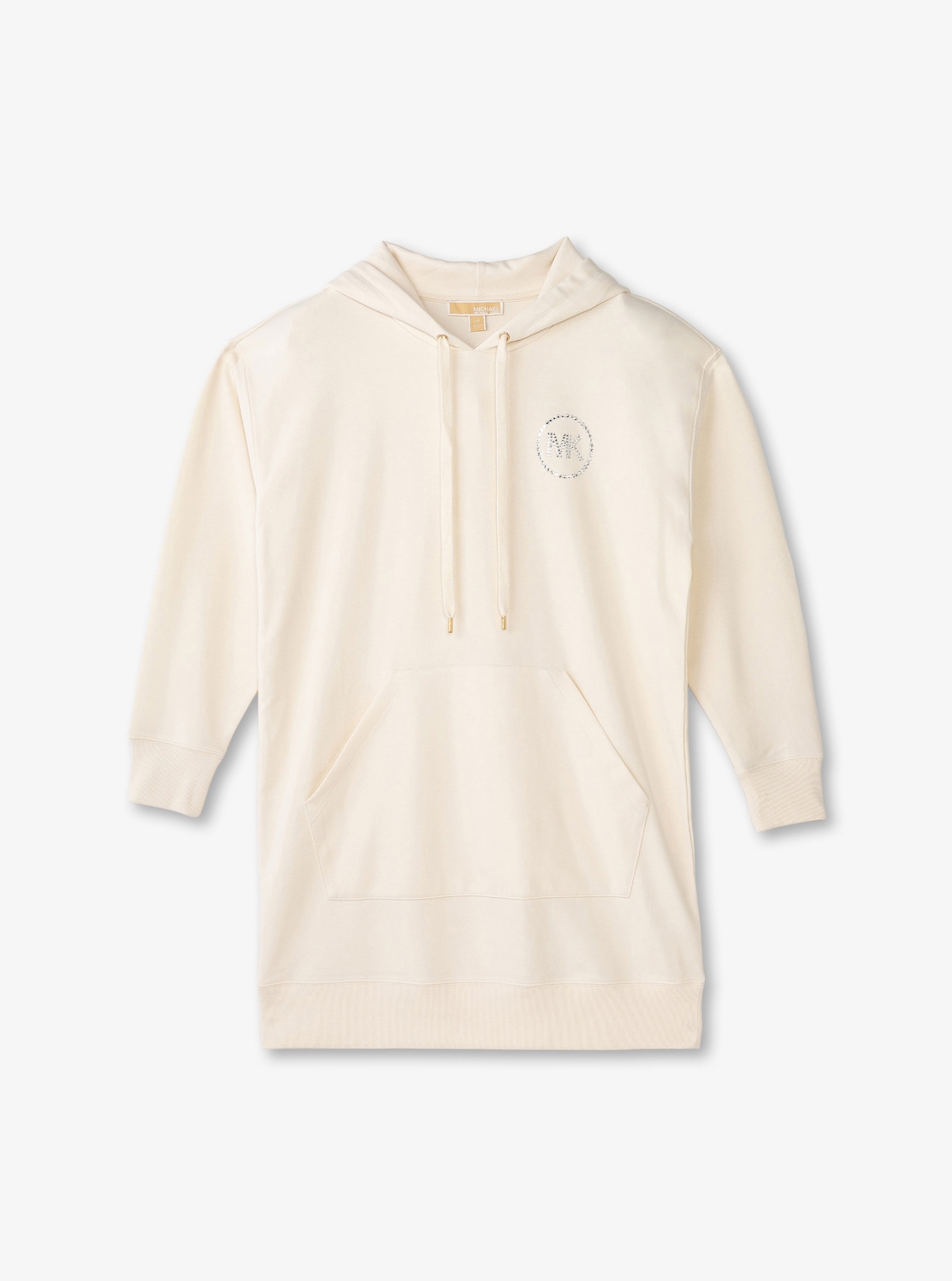 ラインストーン ロゴ フーディー ドレス