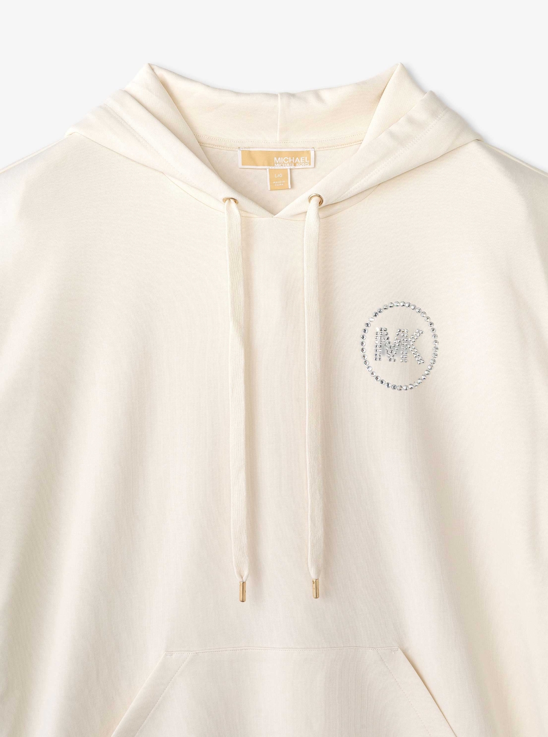 ラインストーン ロゴ フーディー ドレス