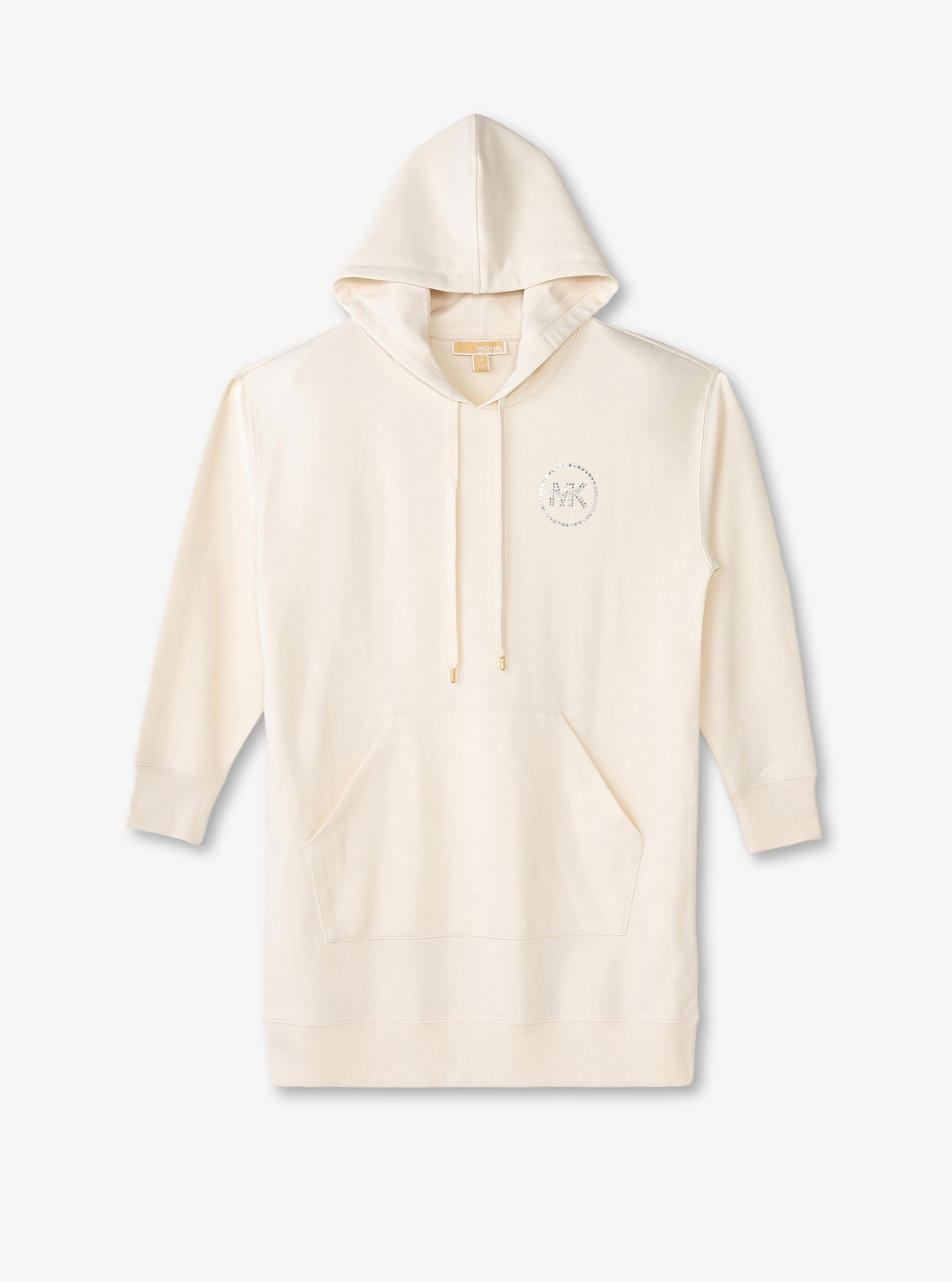 ラインストーン ロゴ フーディー ドレス