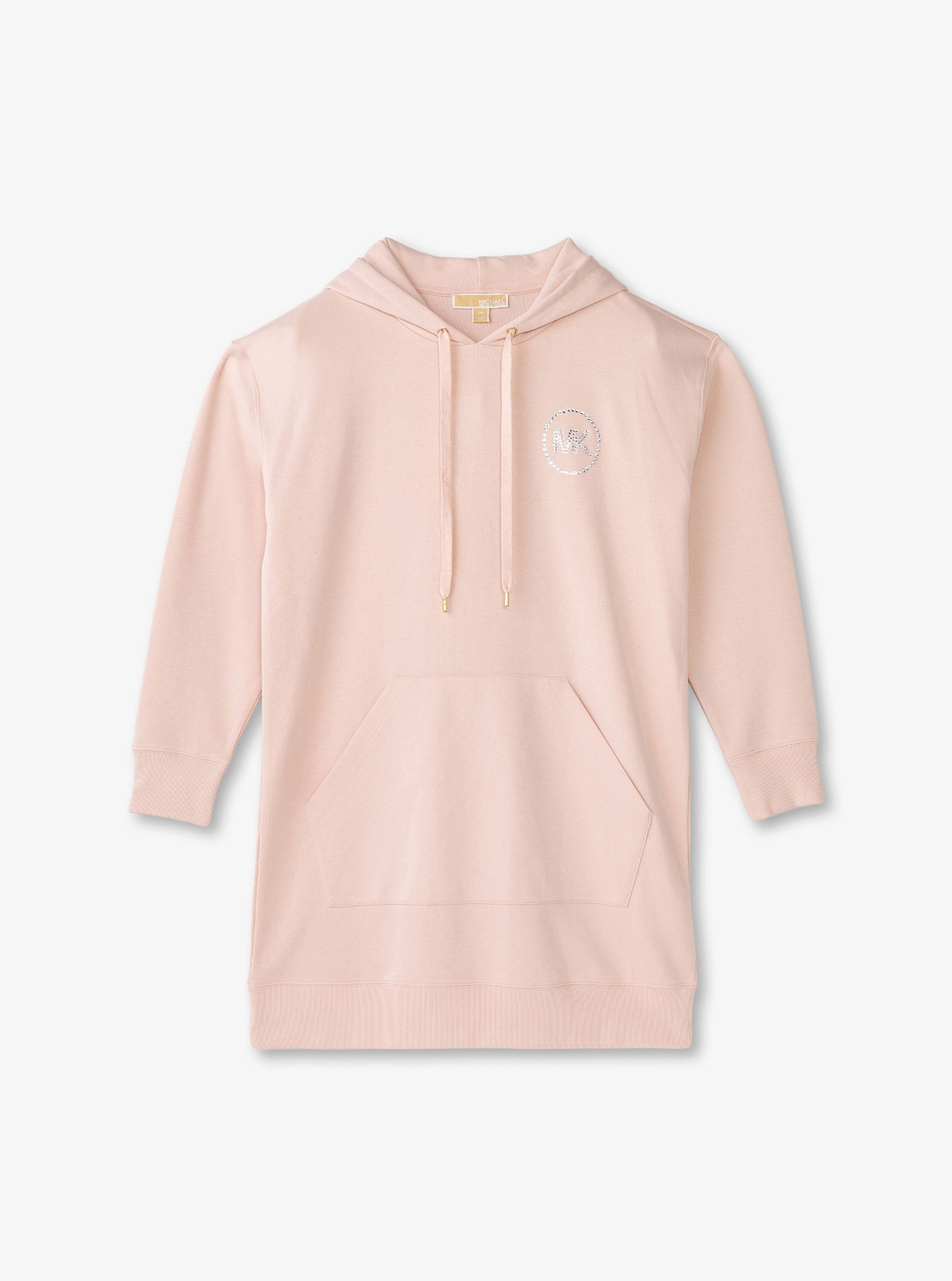 ラインストーン ロゴ フーディー ドレス