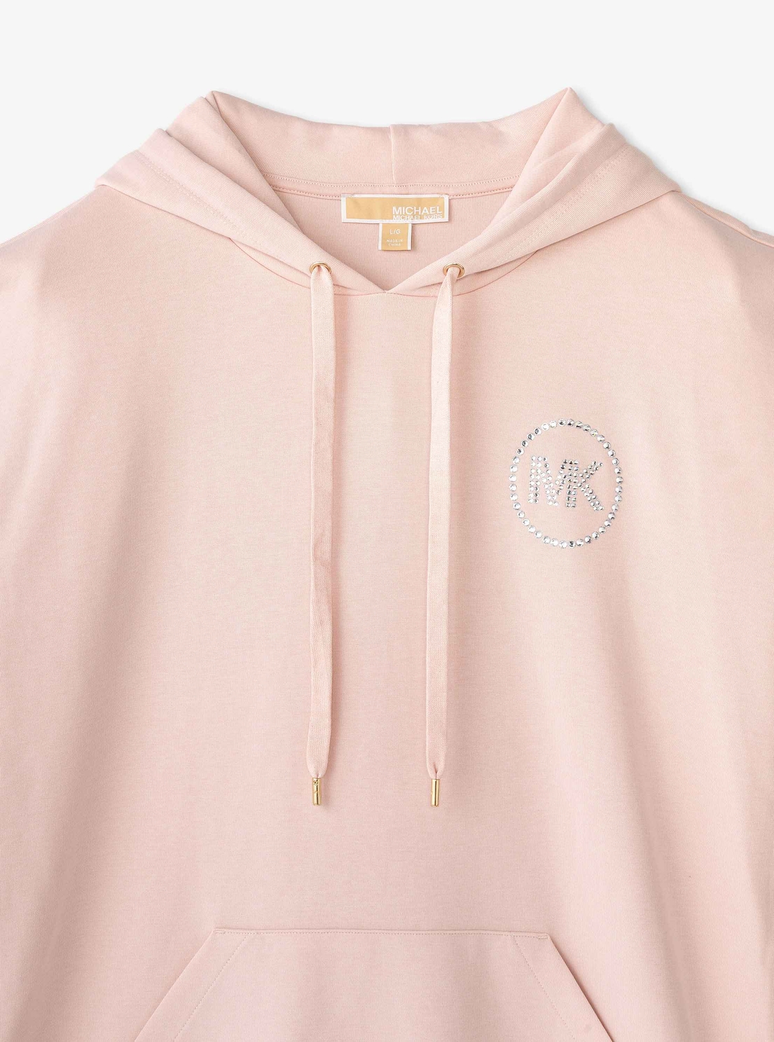 ラインストーン ロゴ フーディー ドレス