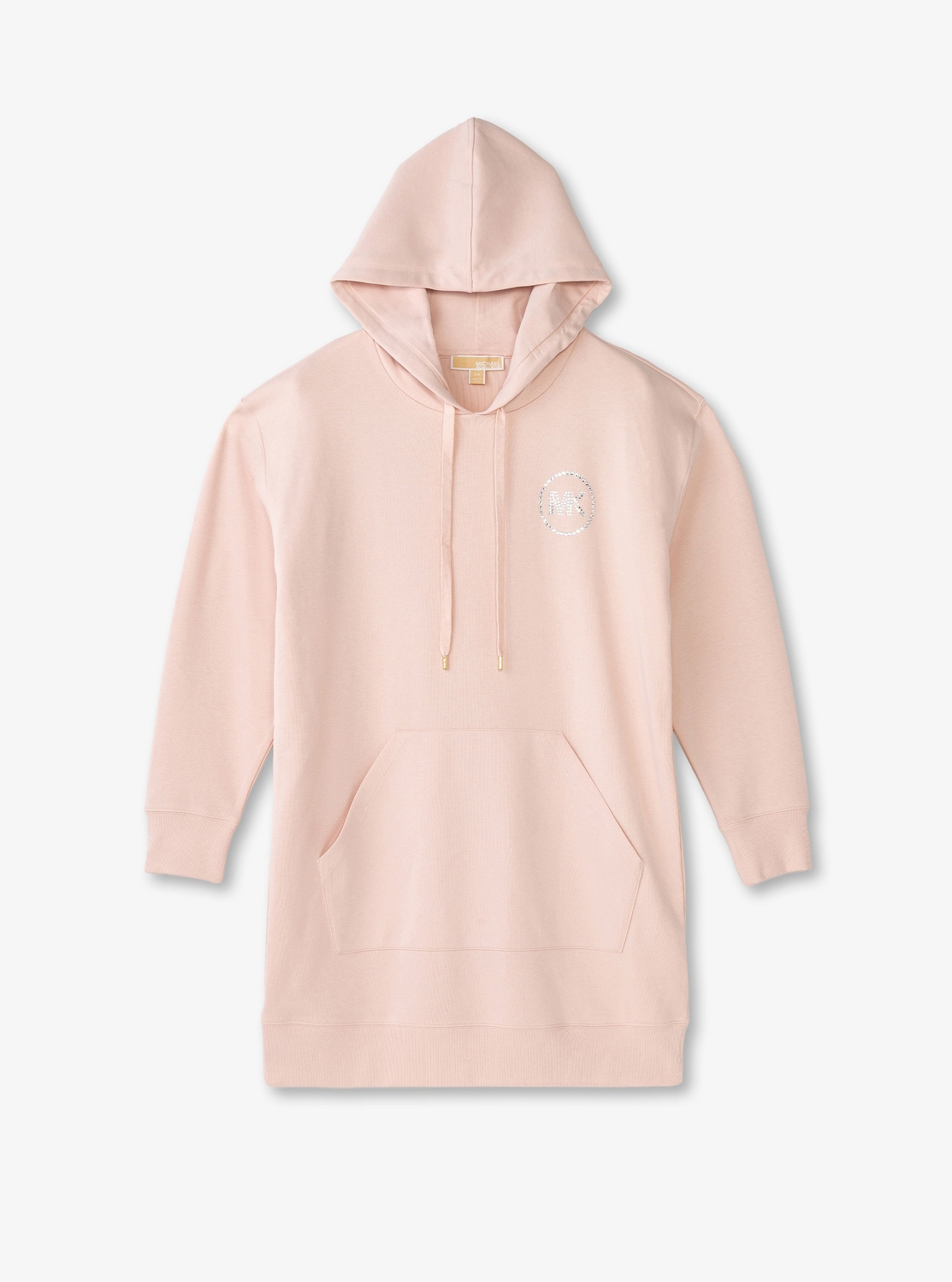 ラインストーン ロゴ フーディー ドレス