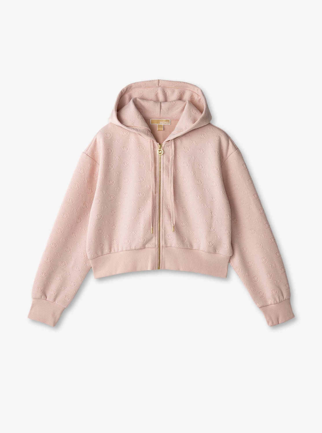 公式アウトレット】MK CHARM ジャカード クロップ ジップ フーディー