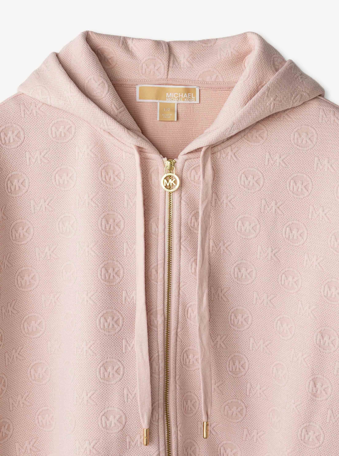 公式アウトレット】MK CHARM ジャカード クロップ ジップ フーディー