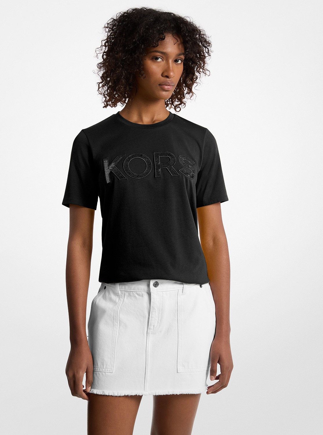 ☆MICHAEL KORS☆ KORS シークイン クラシック Tシャツ 公式アウトレット】KORS シークイン クラシック Tシャツ