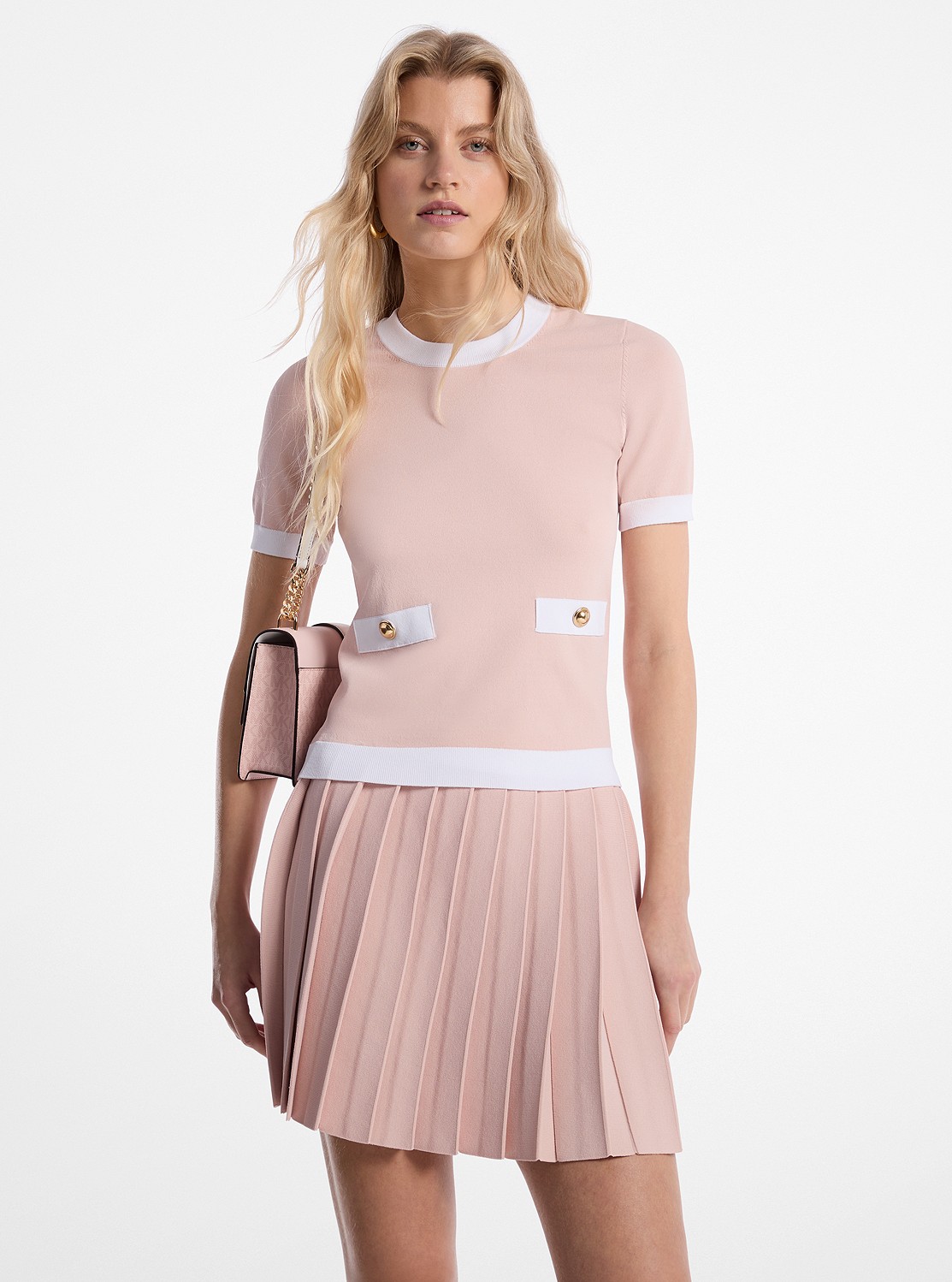 まいこー 公式アウトレット】ストレッチ ニット ショートスリーブ